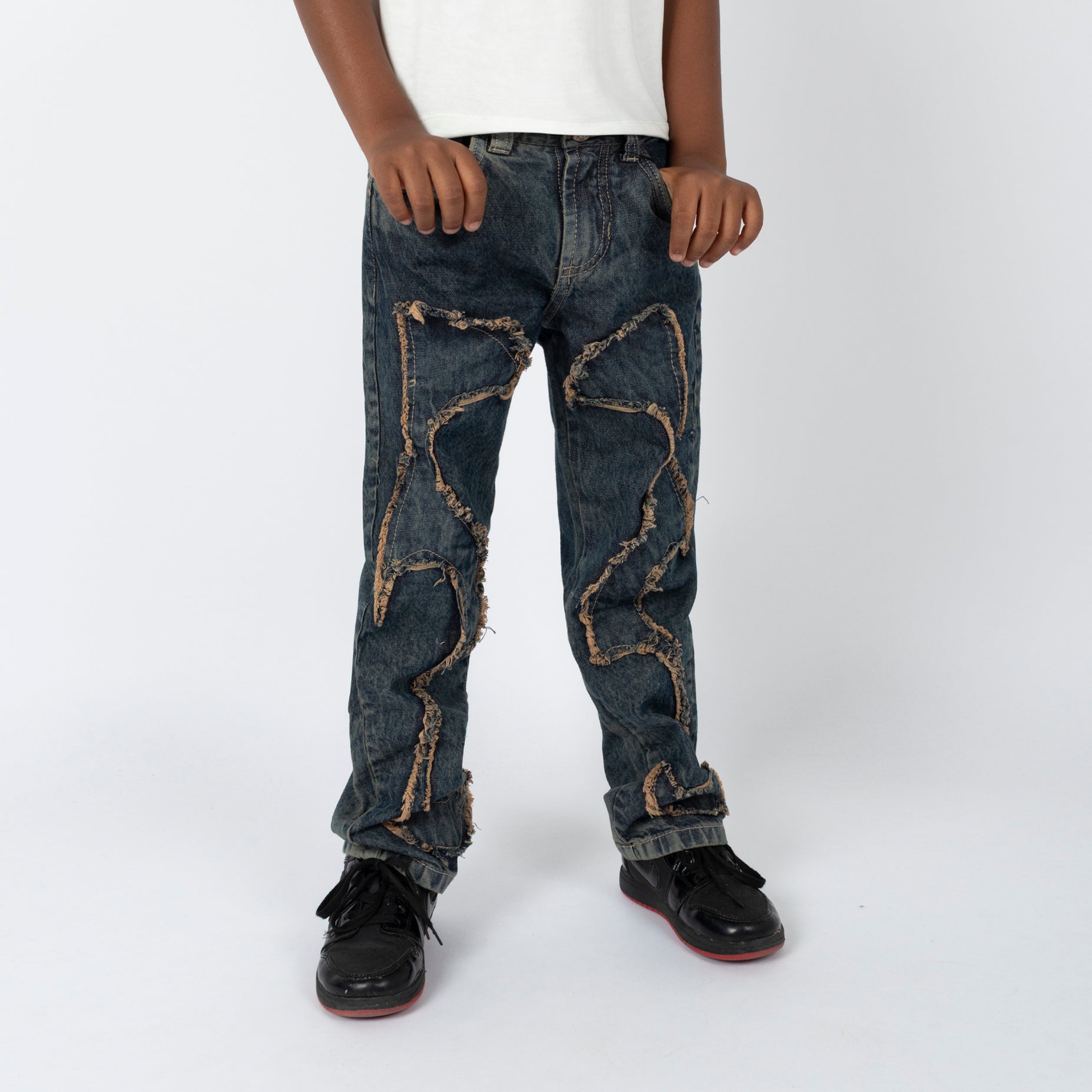 jean niño baggy bordado