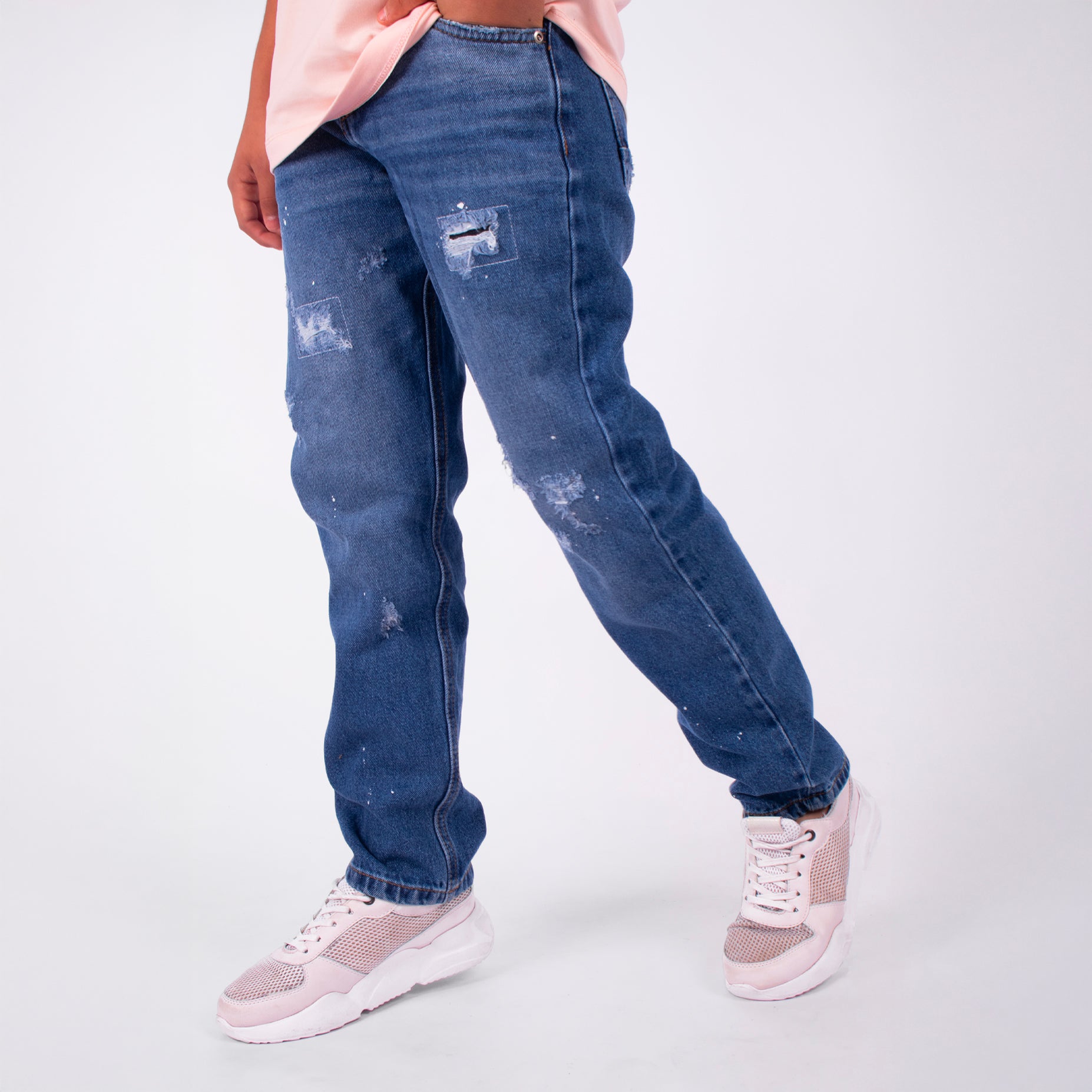 Jean niño skinny desgaste