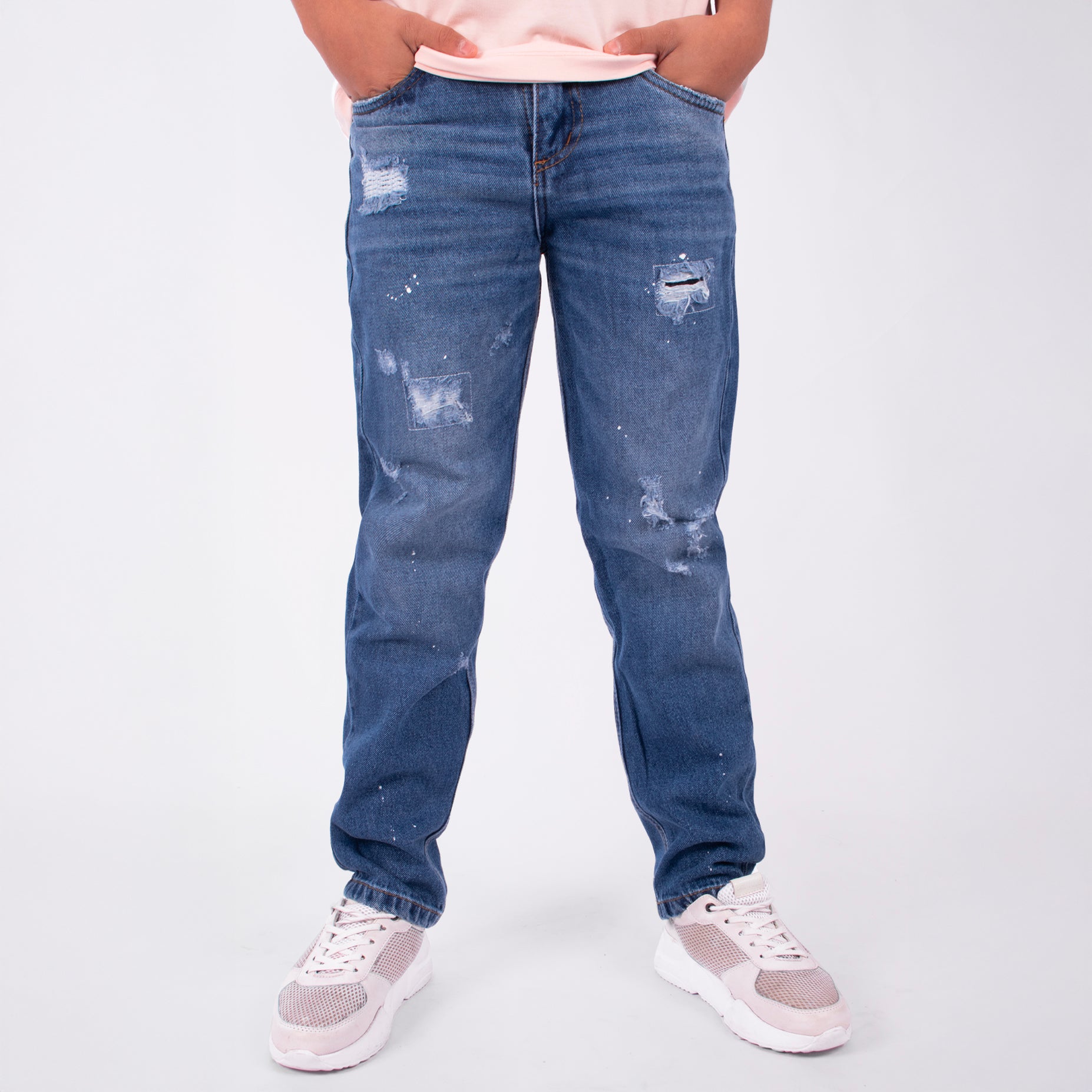 Jean niño skinny desgaste