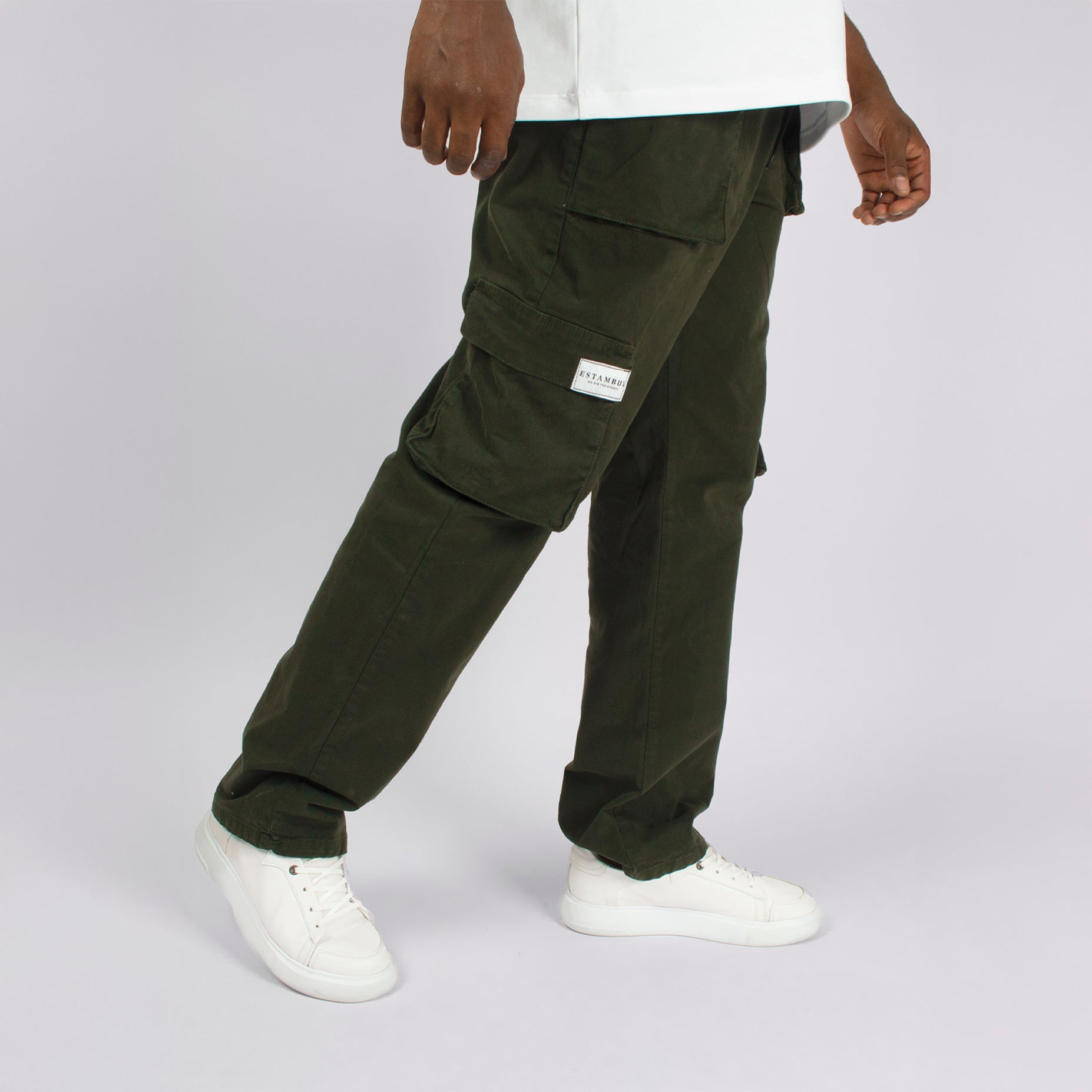 Jogger hombre bolsillo verde