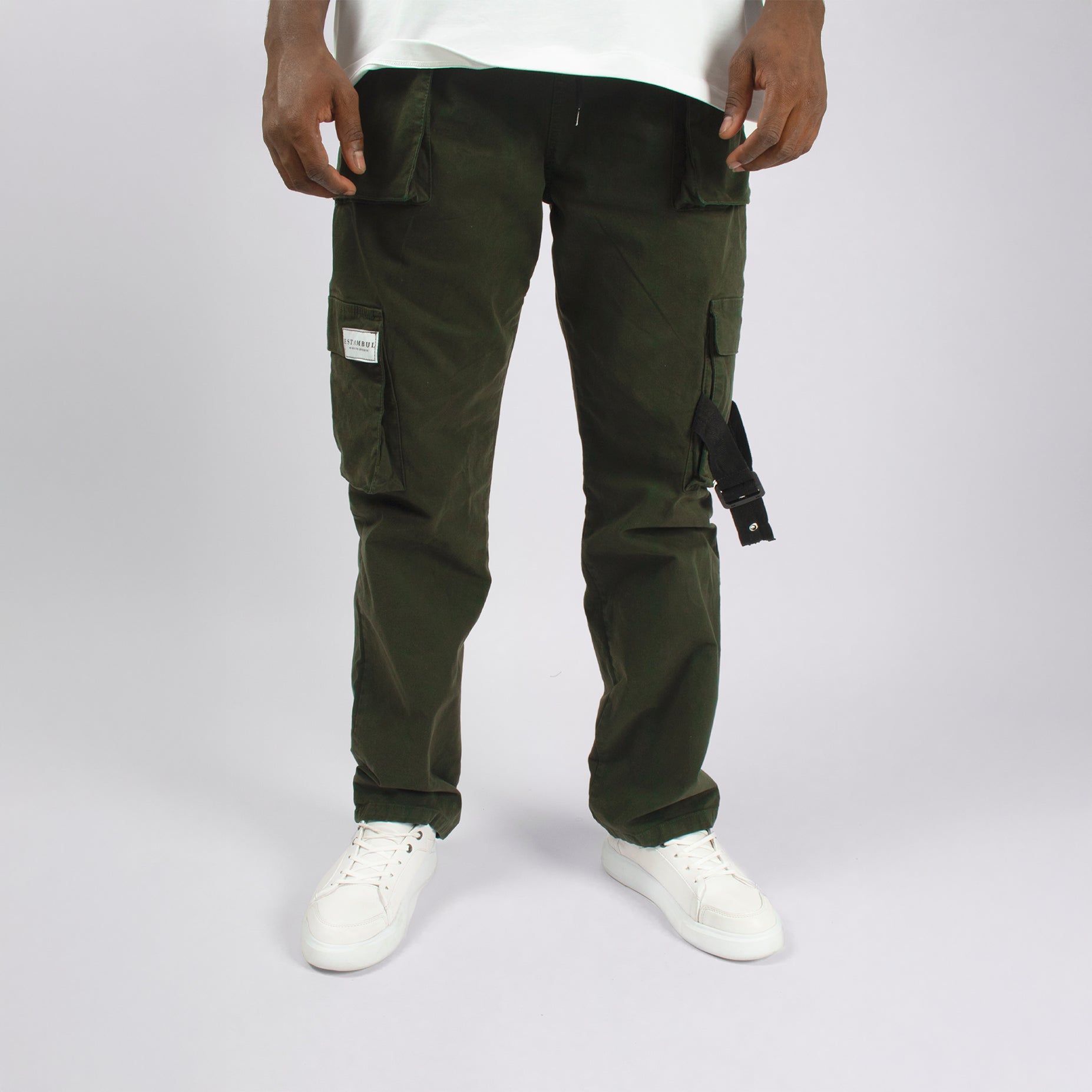 Jogger hombre bolsillo verde