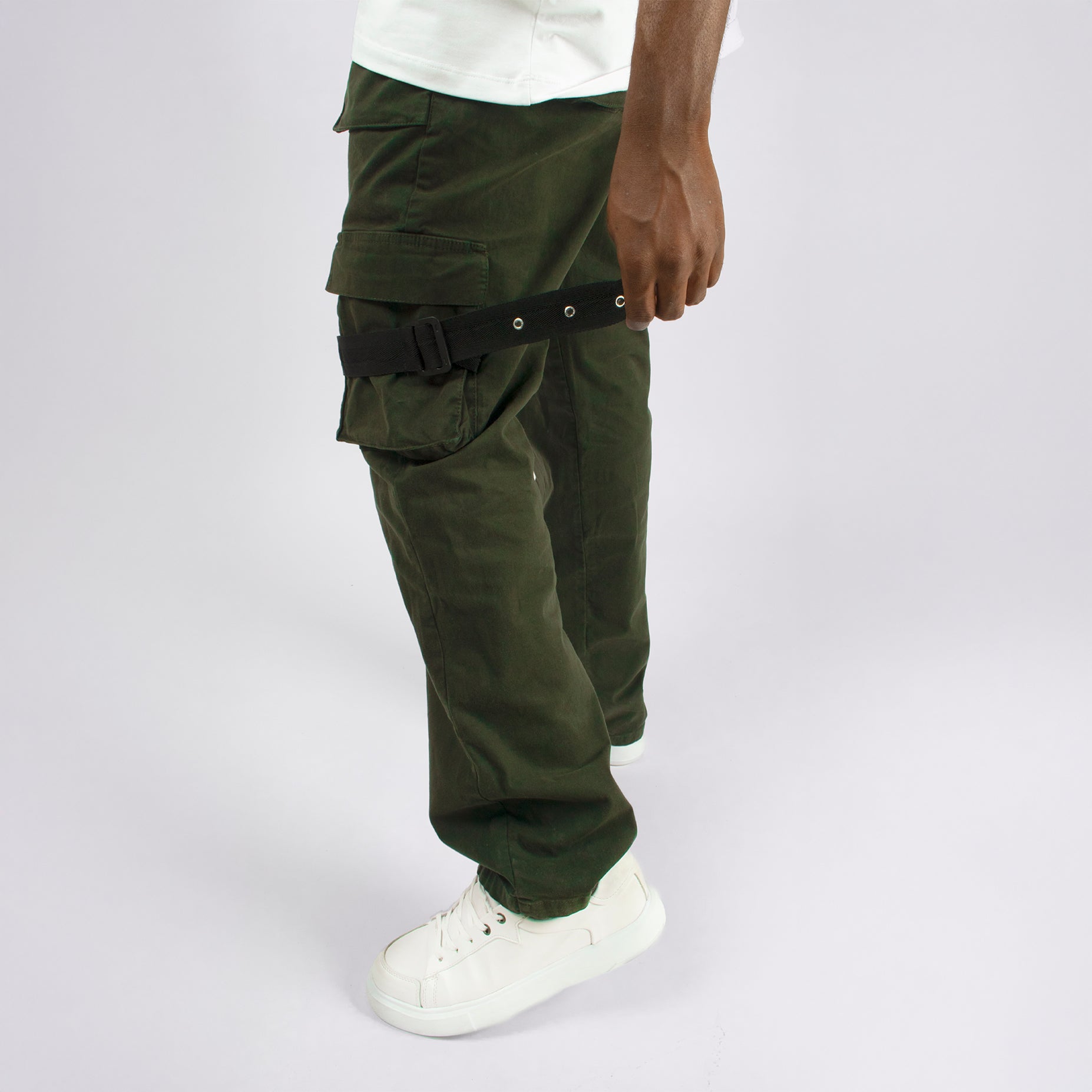 Jogger hombre bolsillo verde