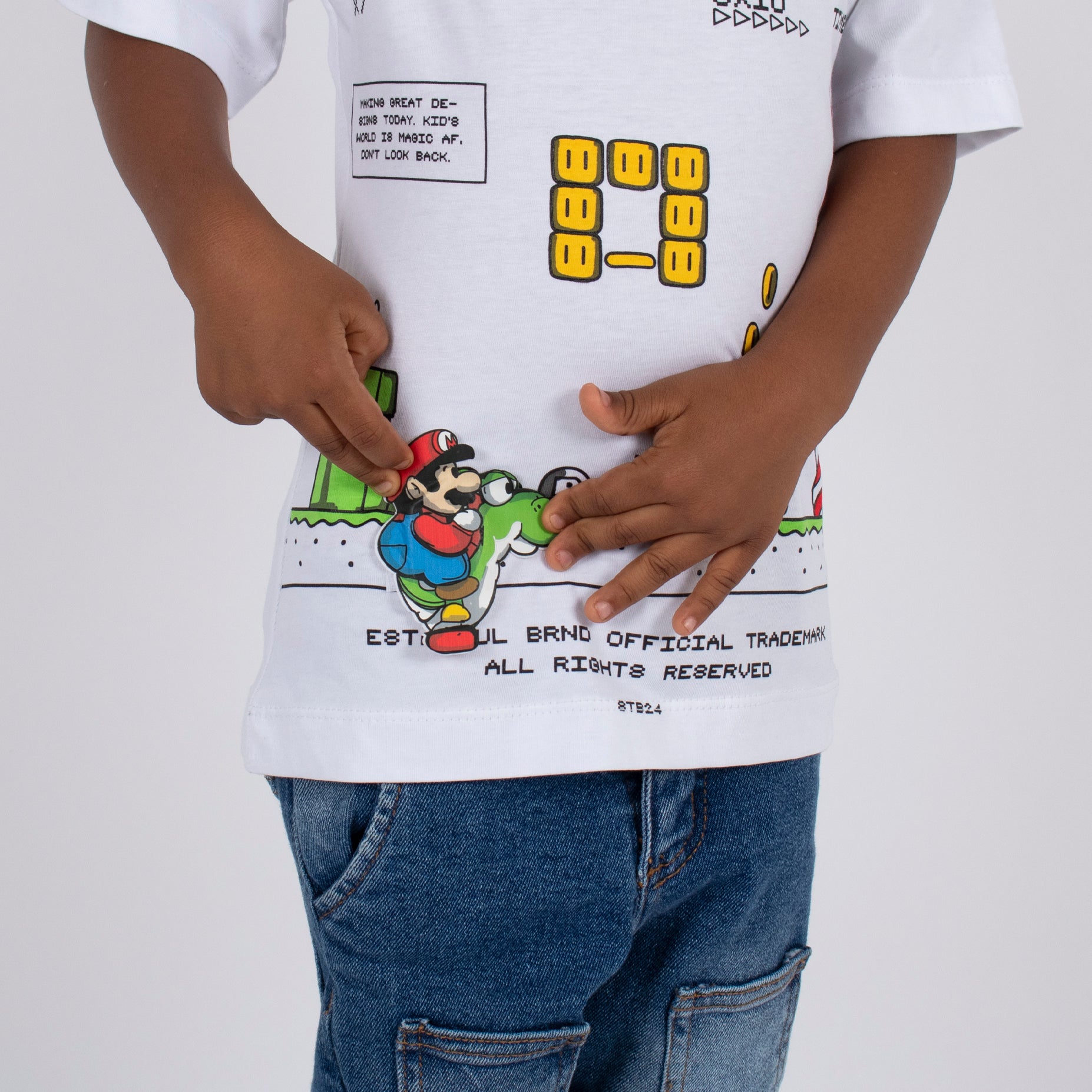 Oversize niño Super Mario