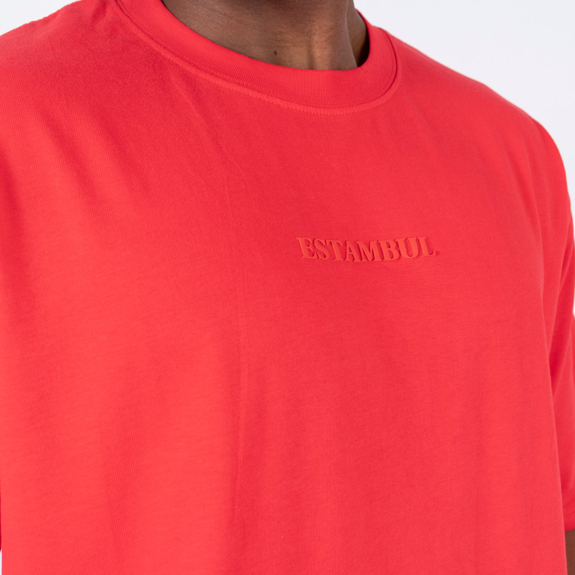 Oversize hombre basica rojo