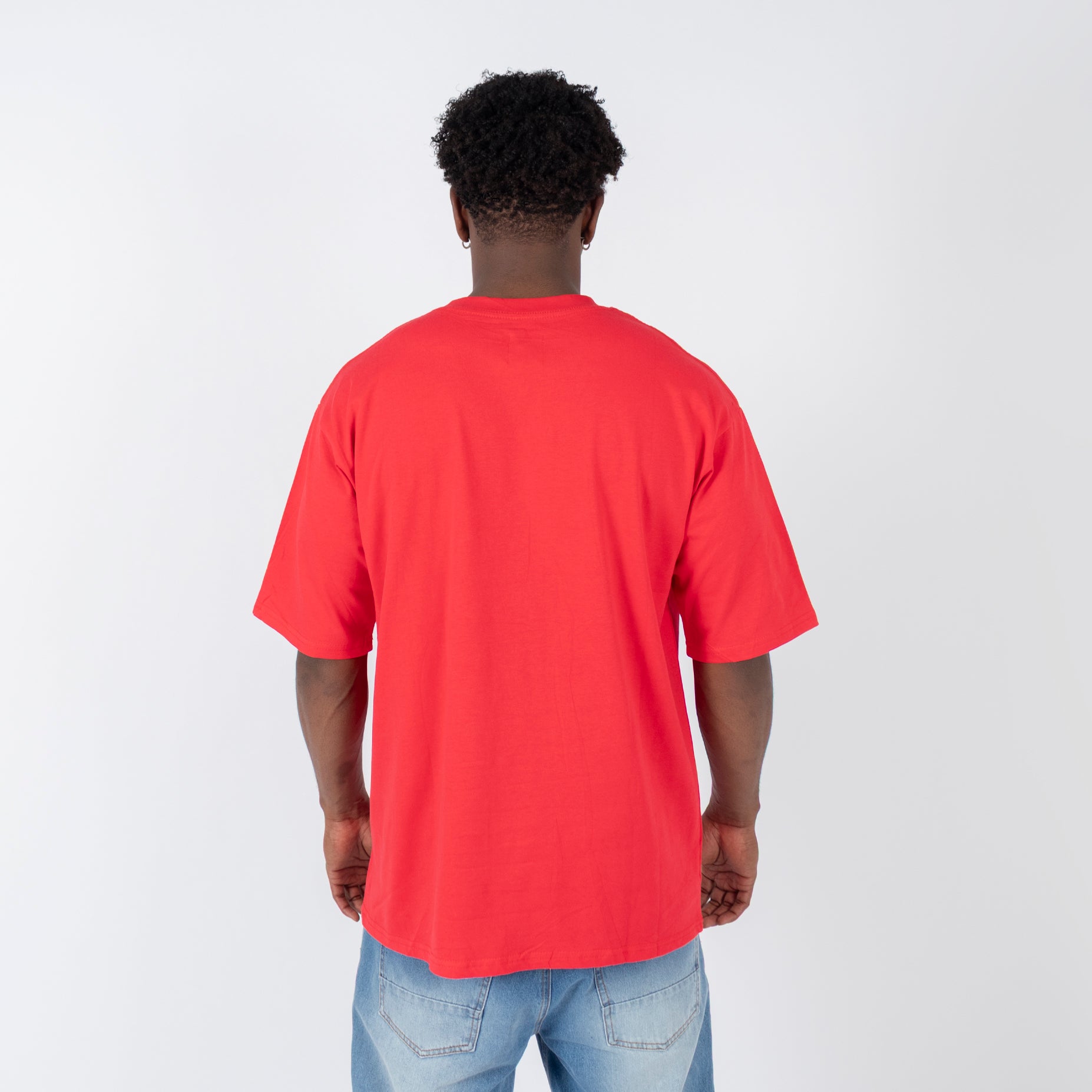 Oversize hombre basica rojo
