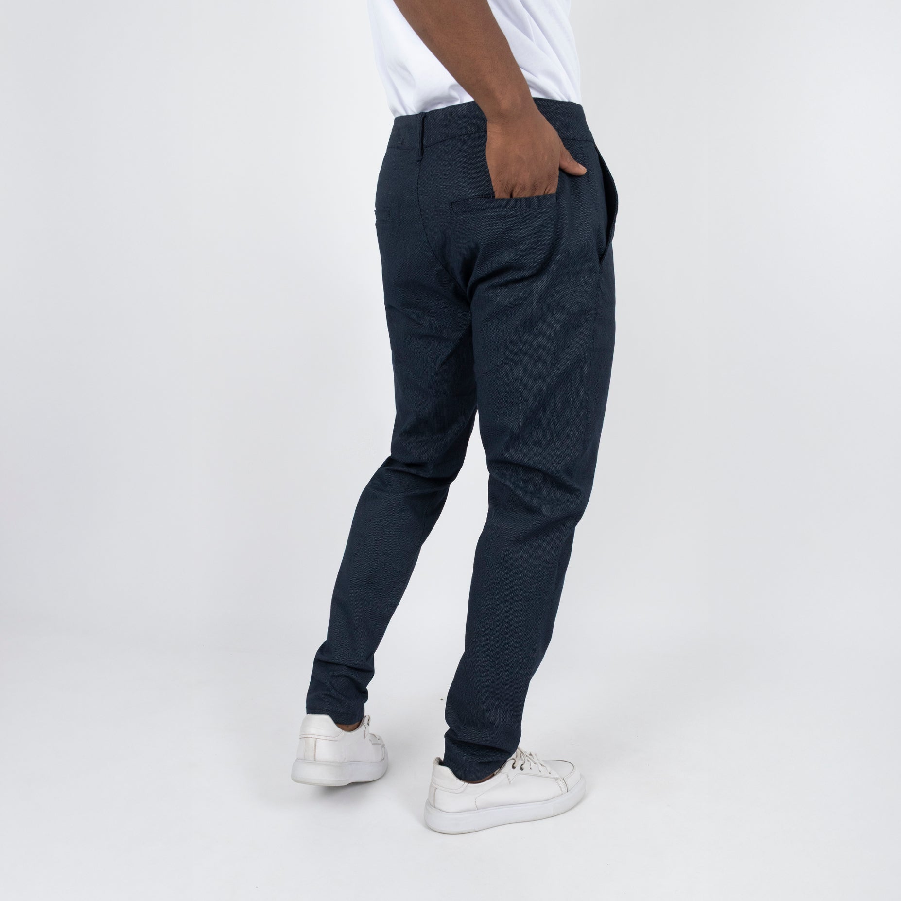 Pantalon hombre en dril azul