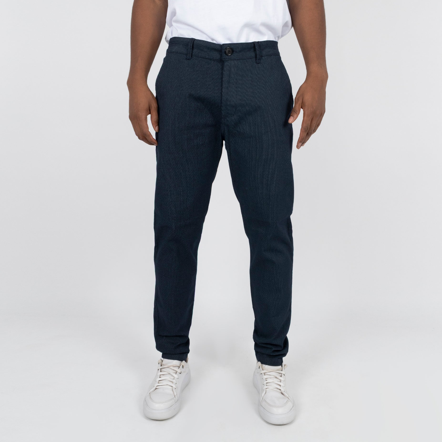 Pantalon hombre en dril azul