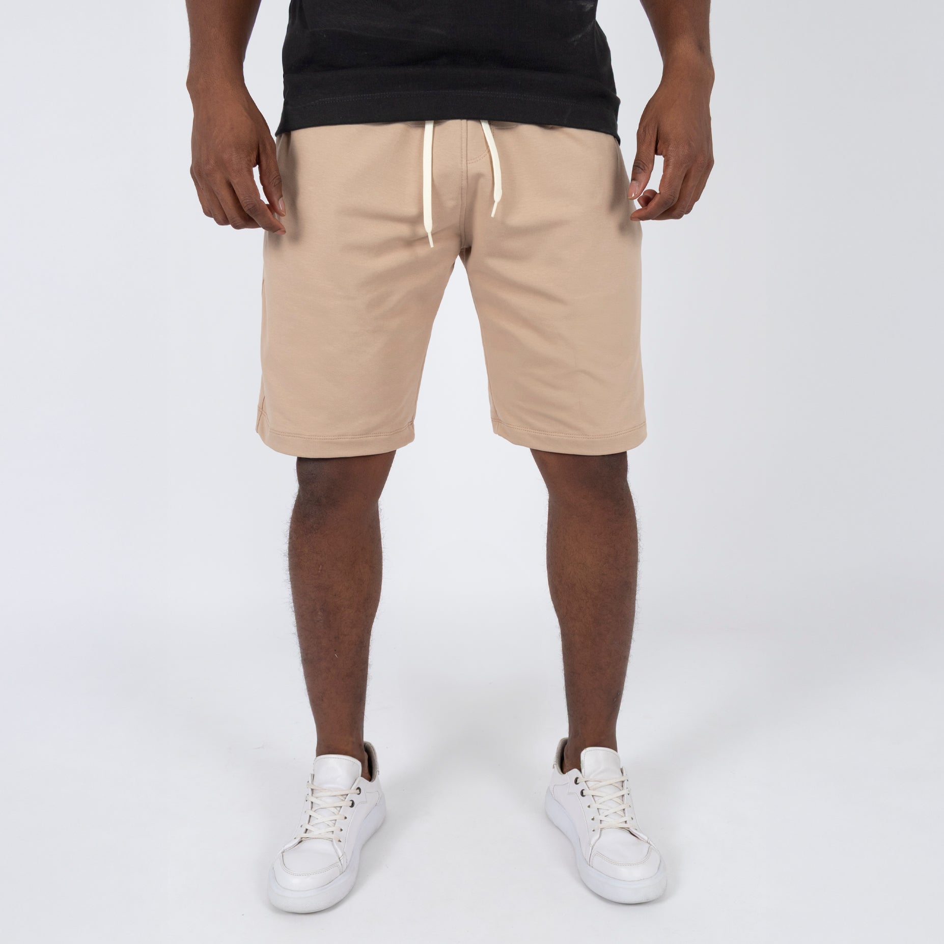 Pantaloneta hombre burda camel