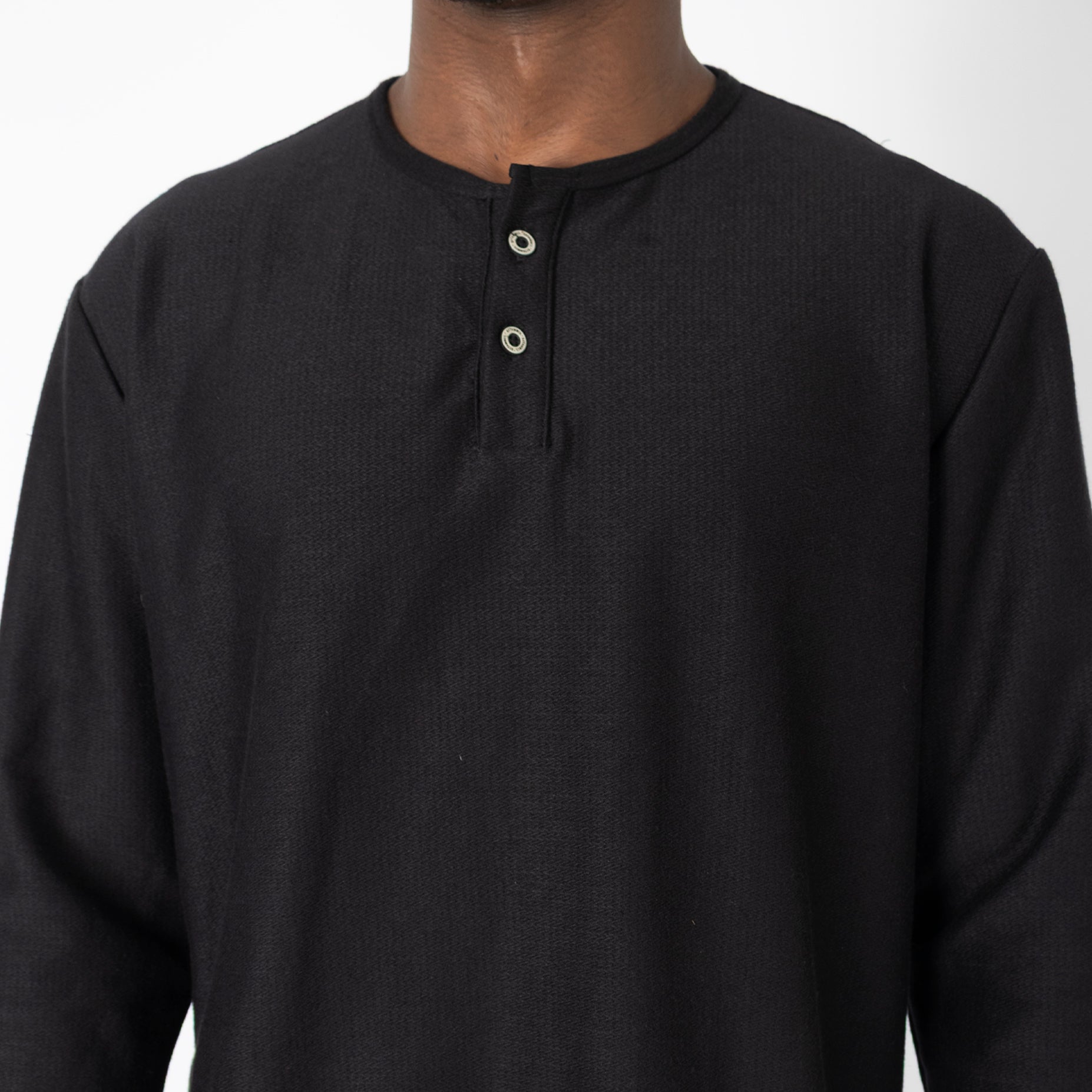 Polo hombre textura negro