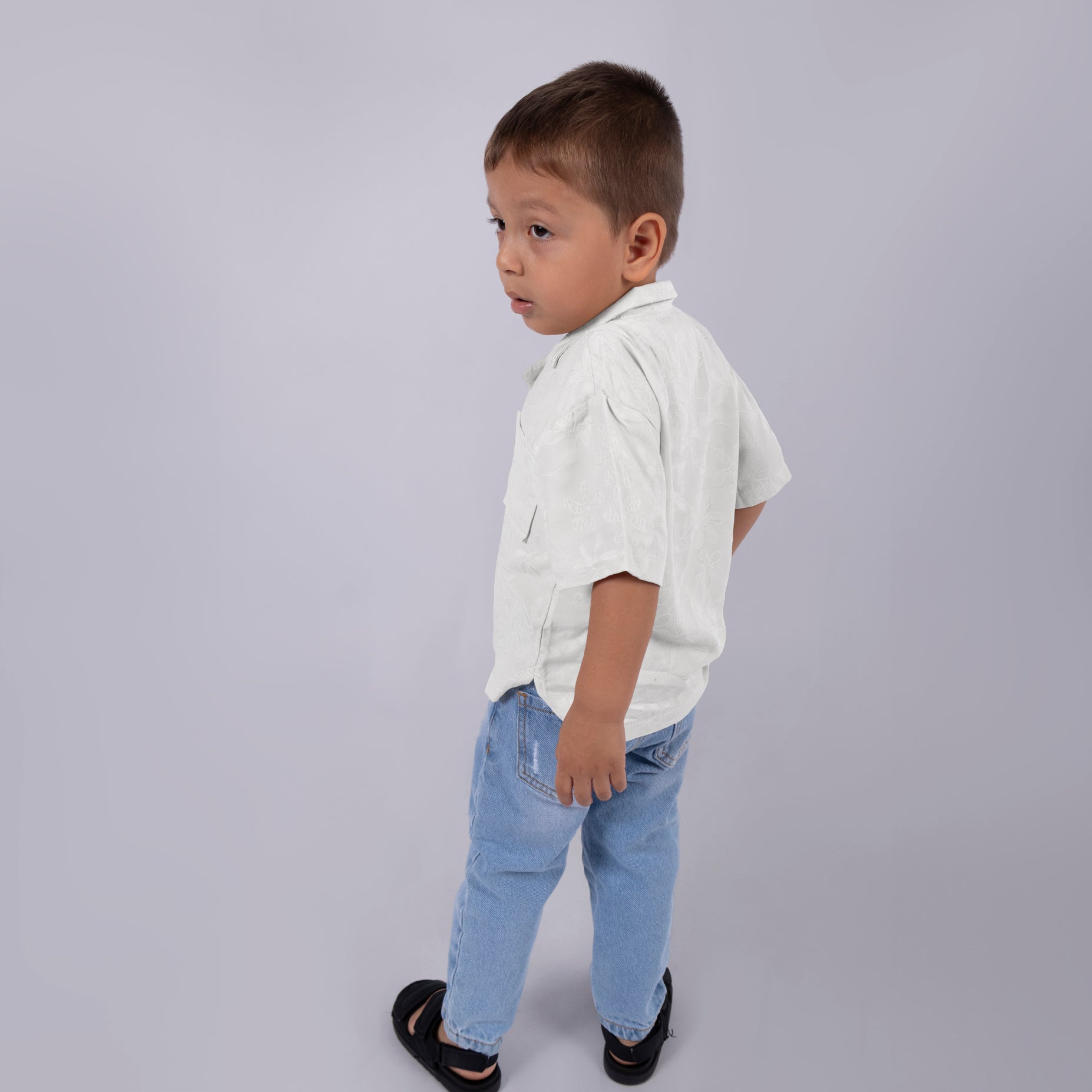 Camisa baby Textura blanca