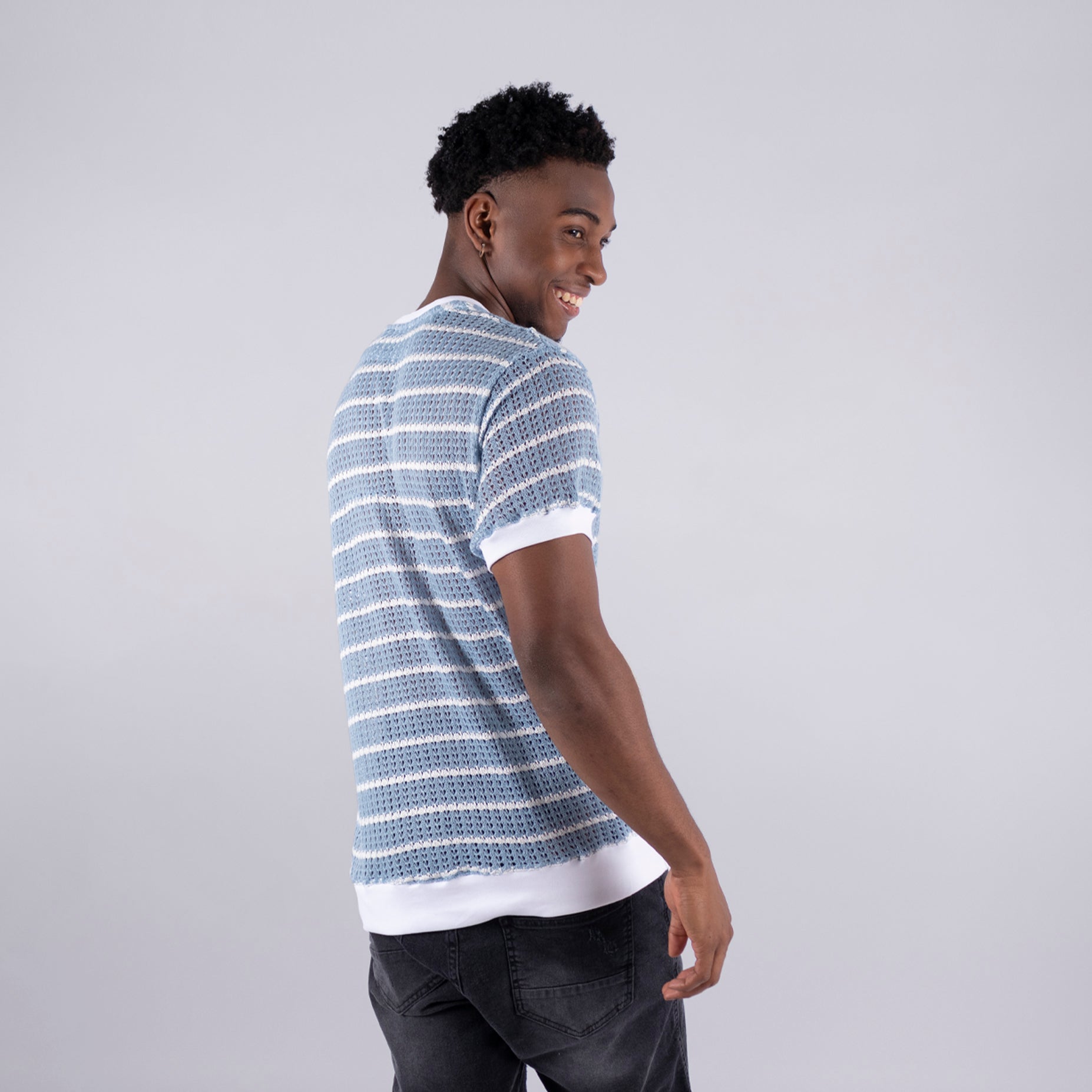 Camiseta hombre basica textura