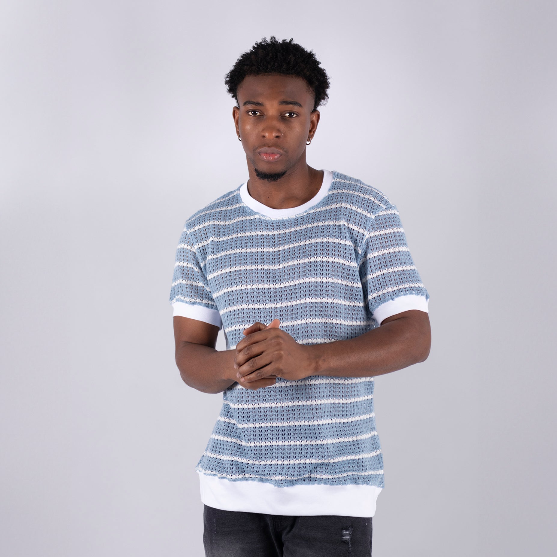 Camiseta hombre basica textura