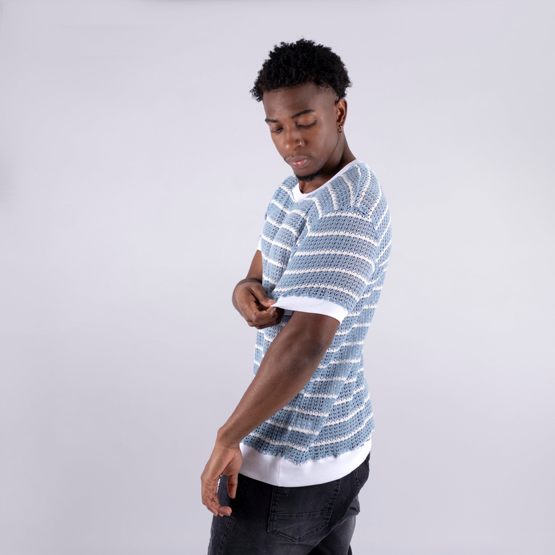 Camiseta hombre basica textura