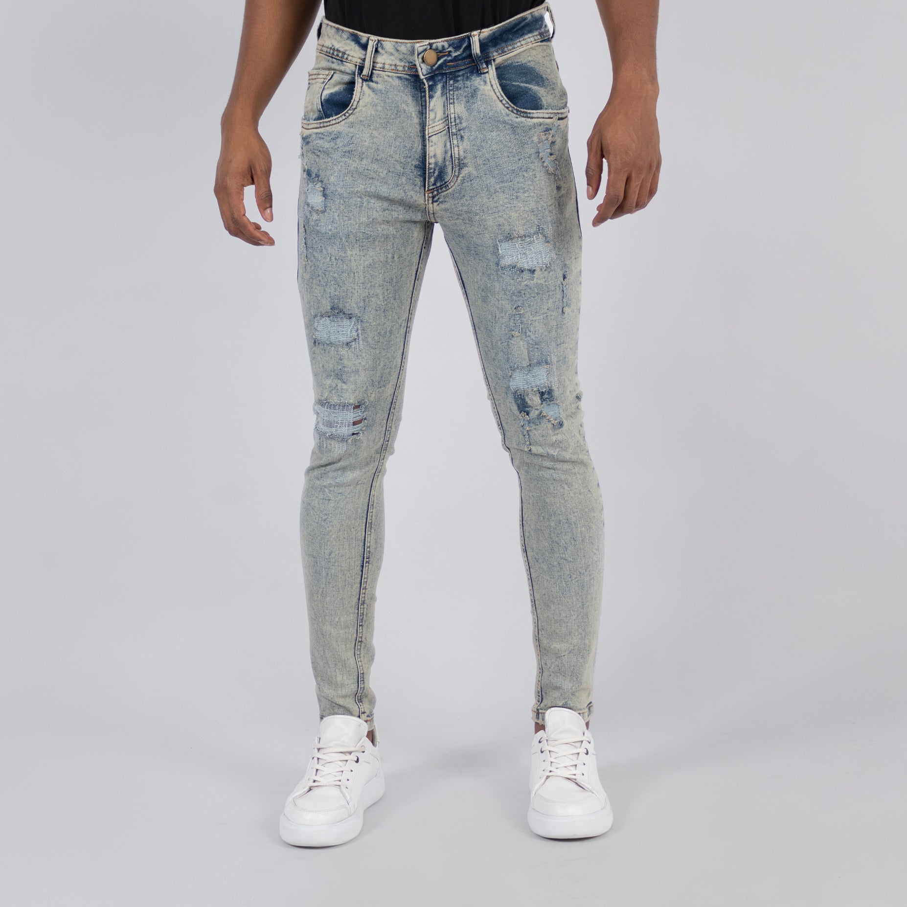 Jean hombre skinny azul claro