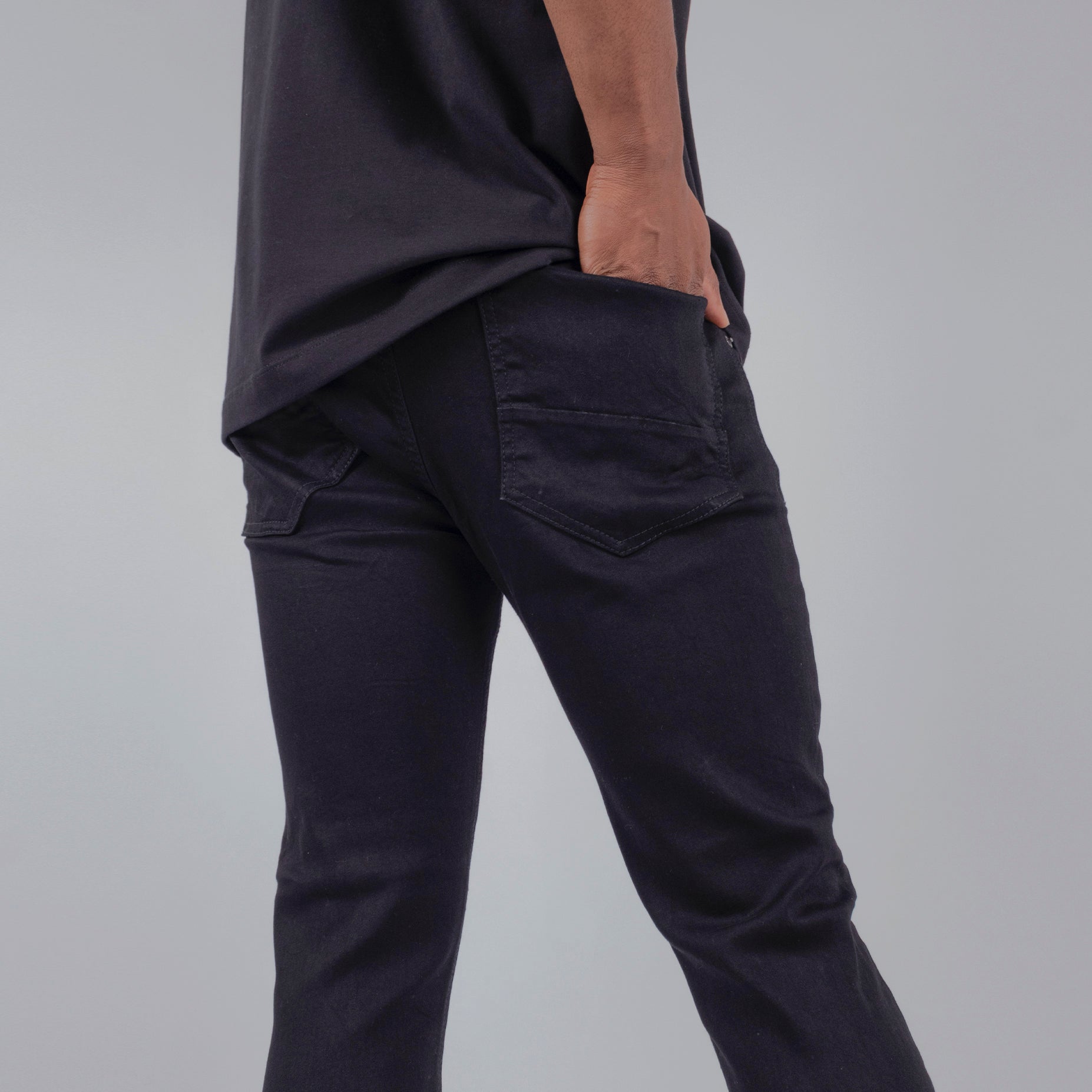 Jean hombre skinny negro clasico