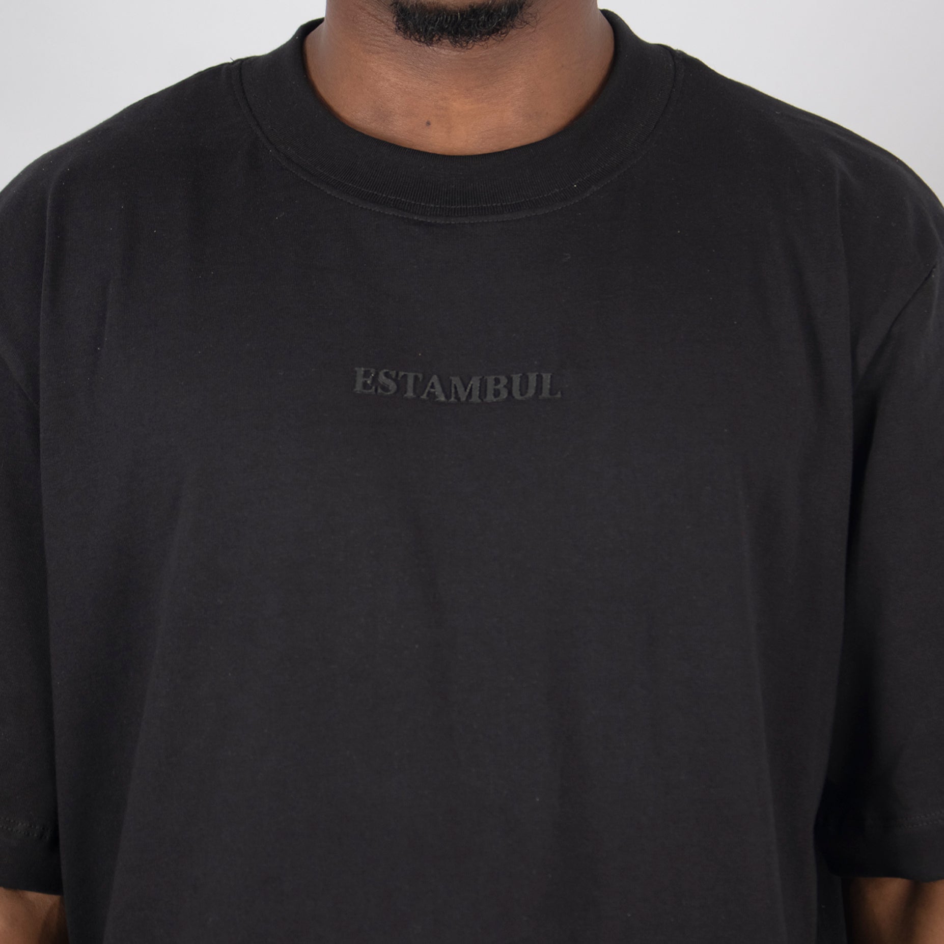 Oversize hombre basica negra