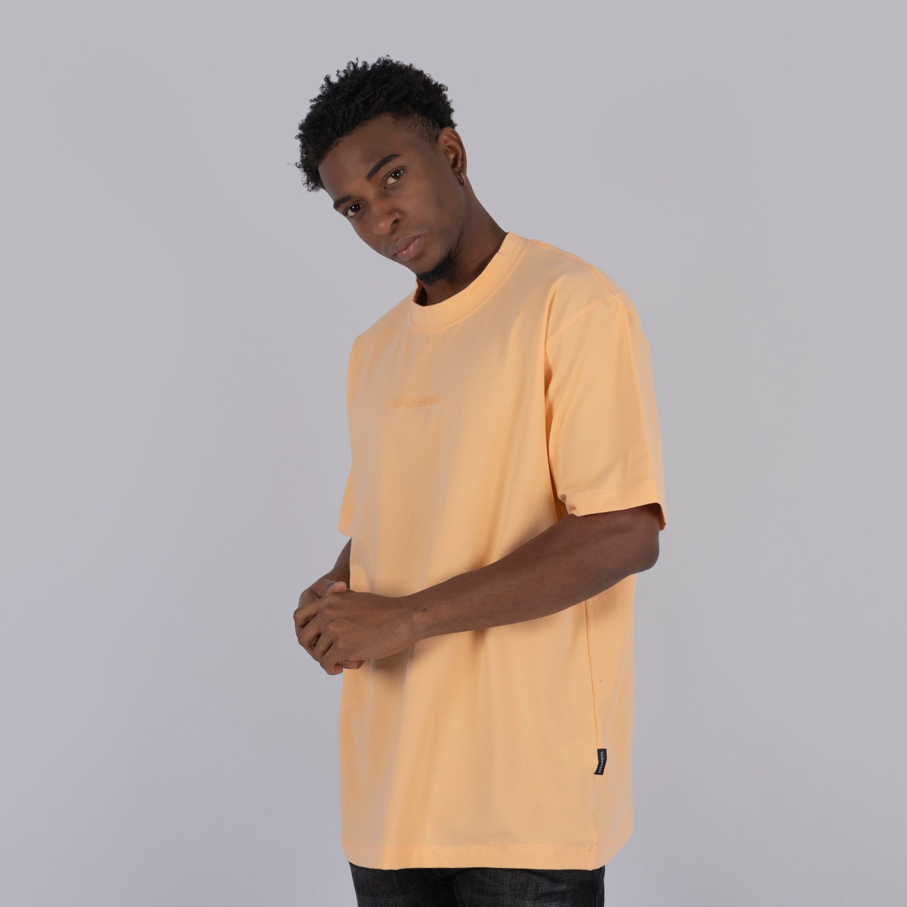 Oversize hombre basica naranja