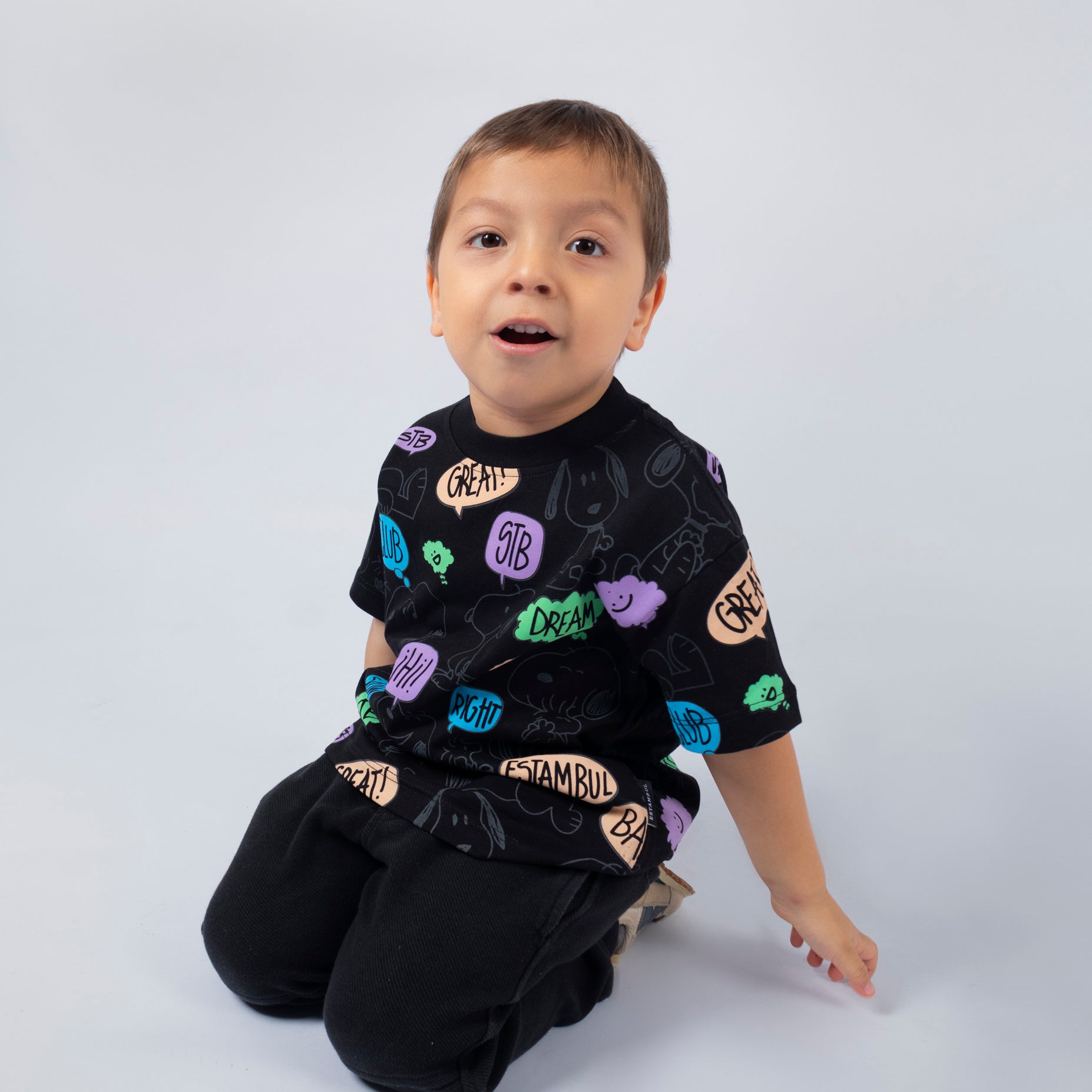 Oversize snoopy negra