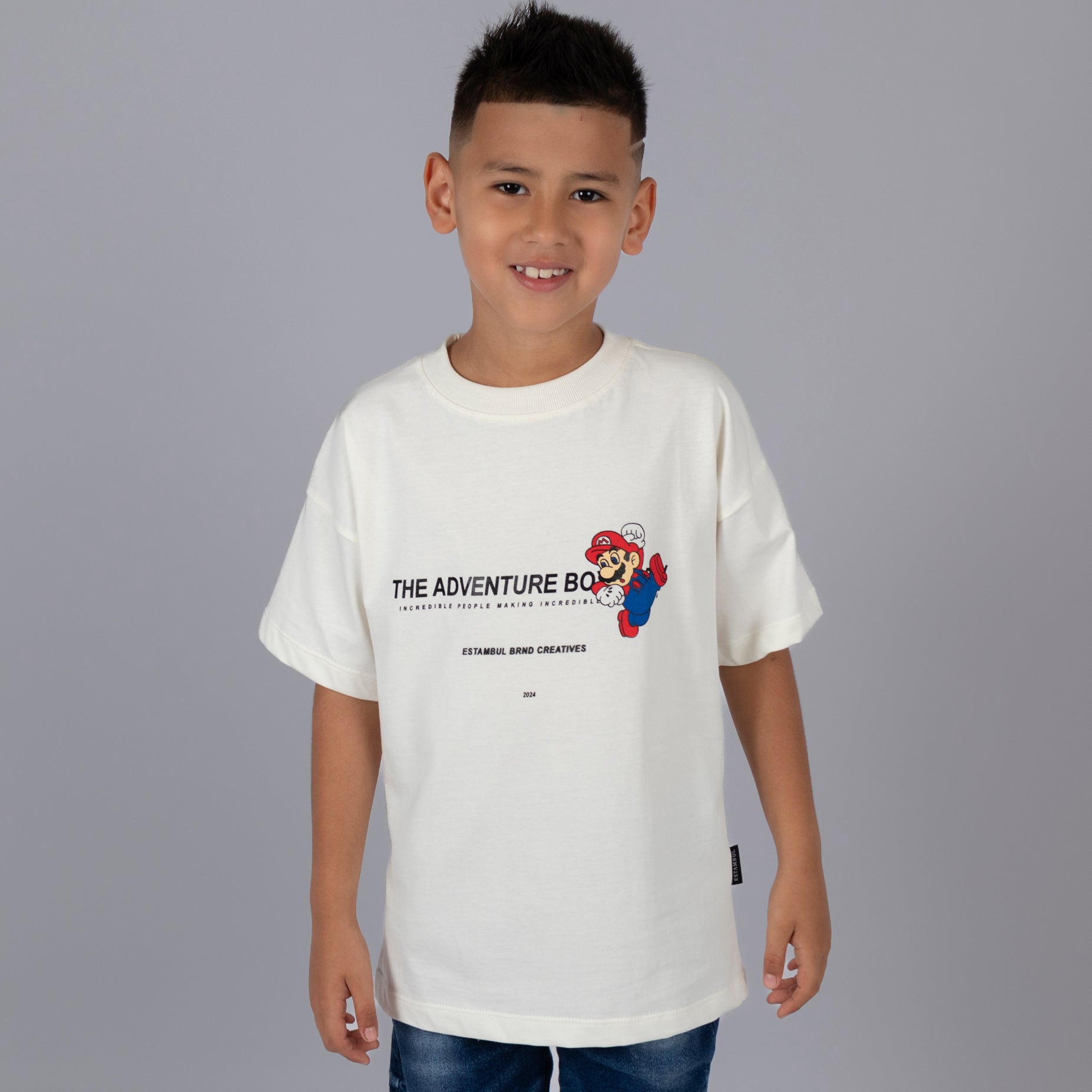 Oversize niño mario aventura