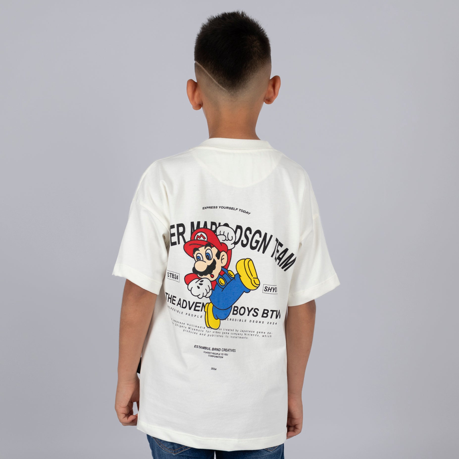 Oversize niño mario aventura