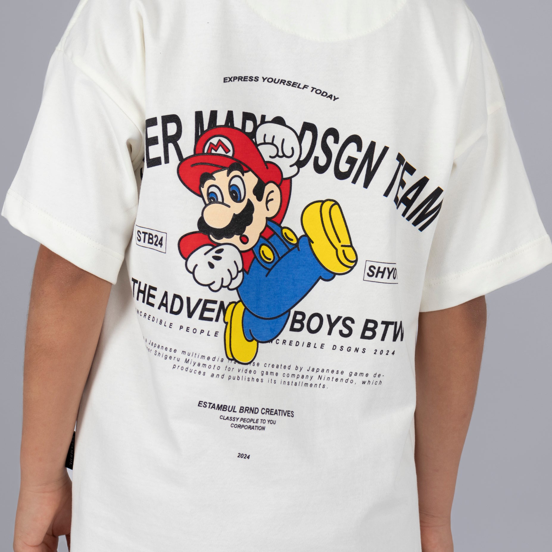 Oversize niño mario aventura