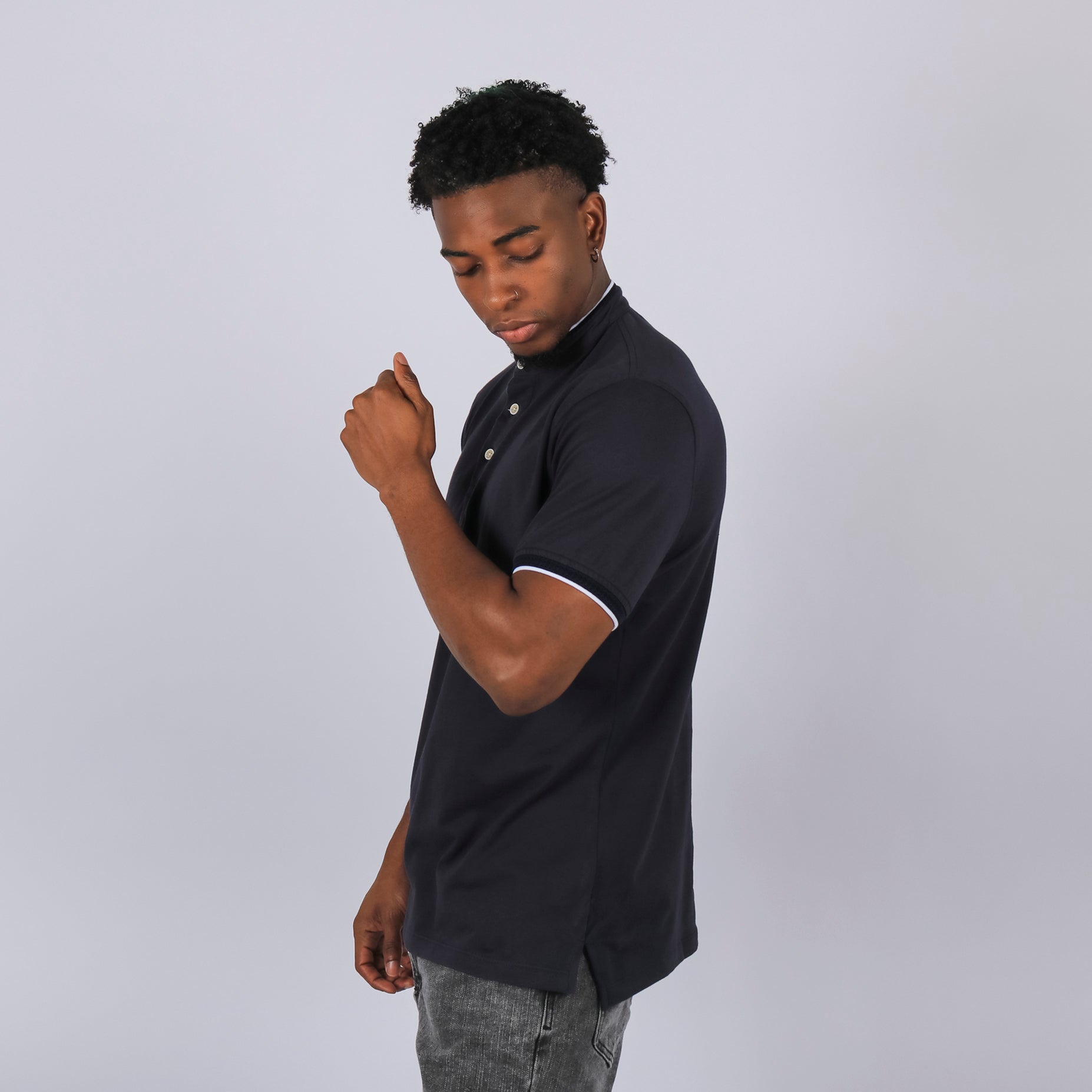 Polo hombre basico navy