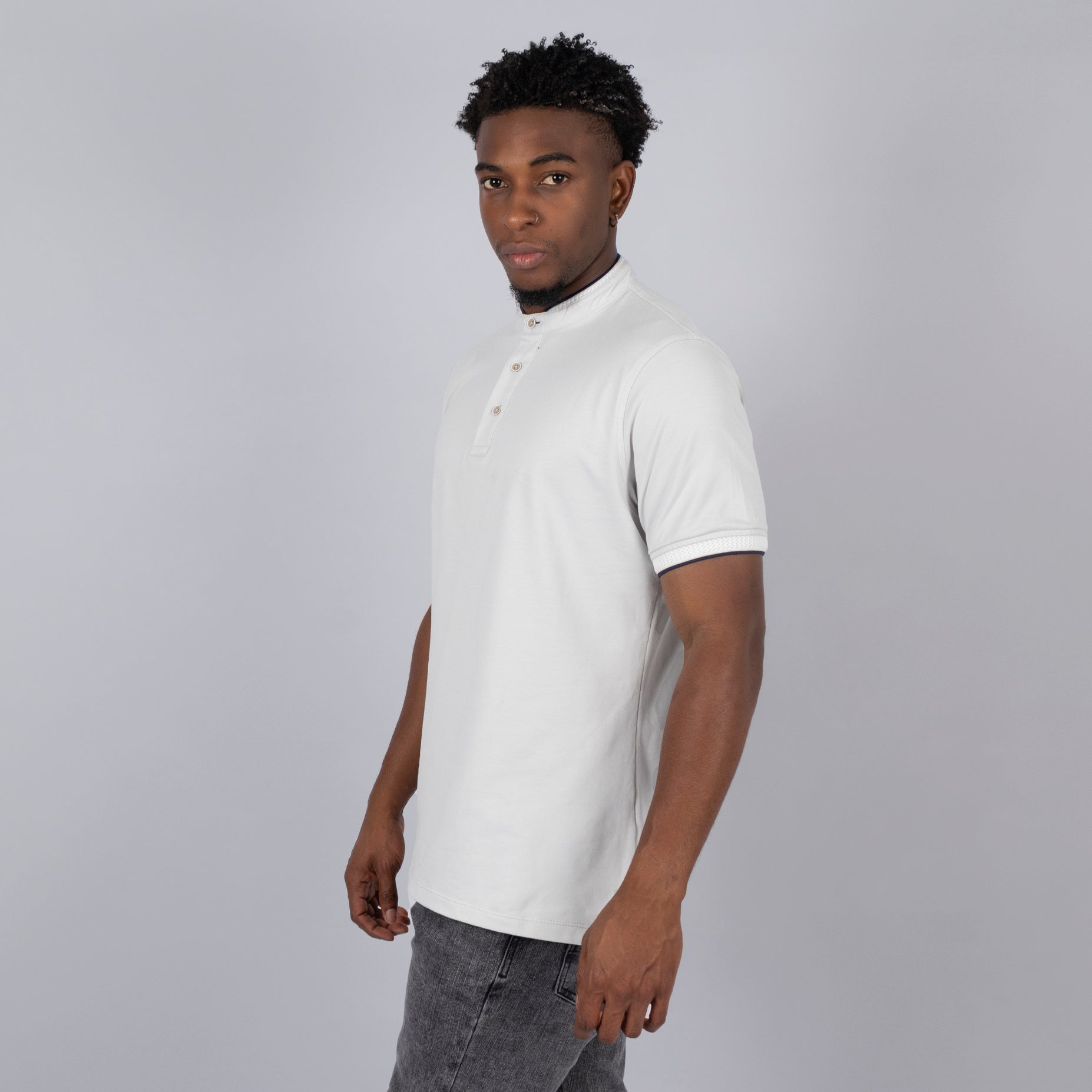 Polo hombre clasico crudo