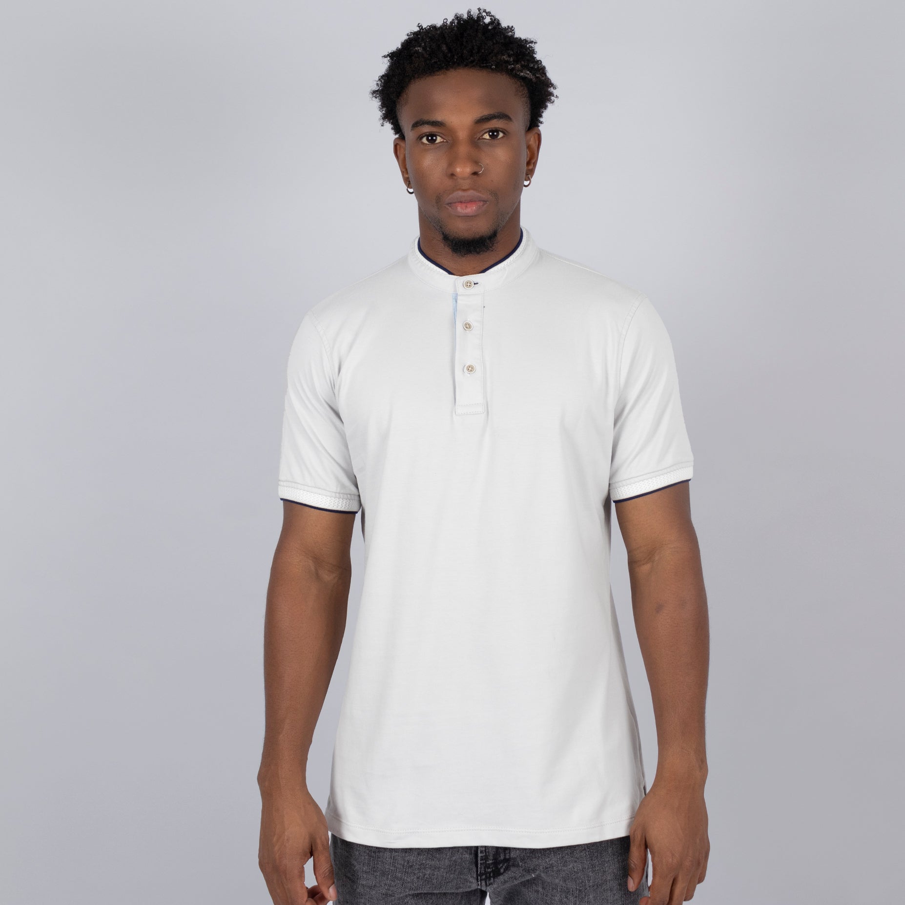 Polo hombre clasico crudo