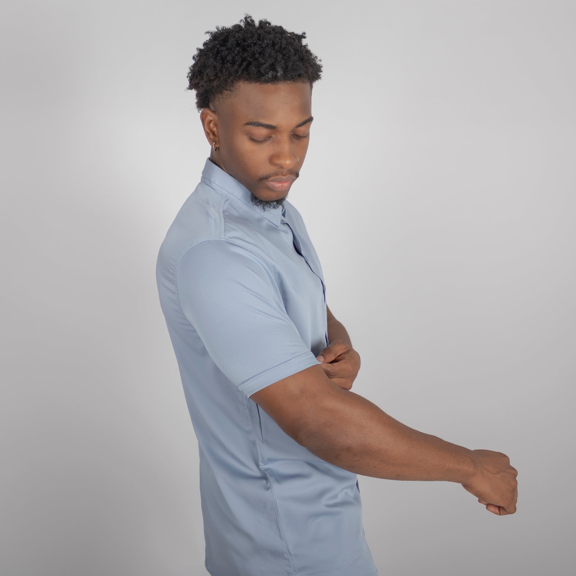 Camisa hombre basica cuello hortencia