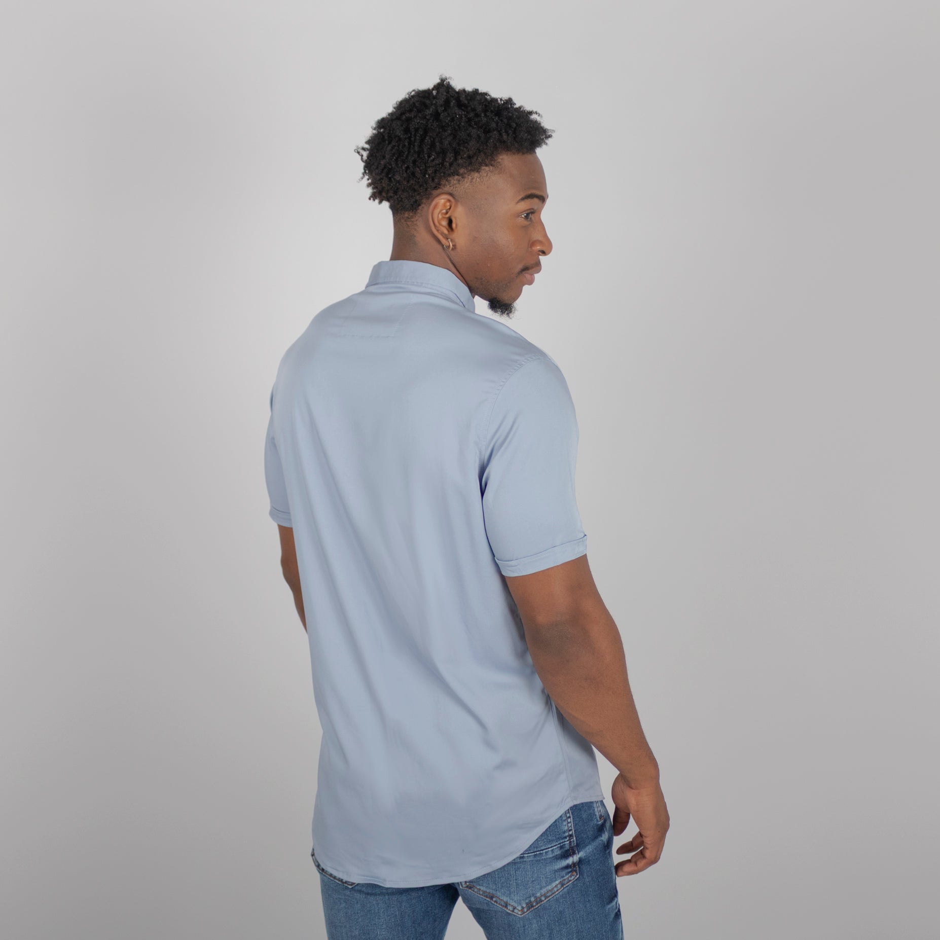 Camisa hombre basica cuello hortencia