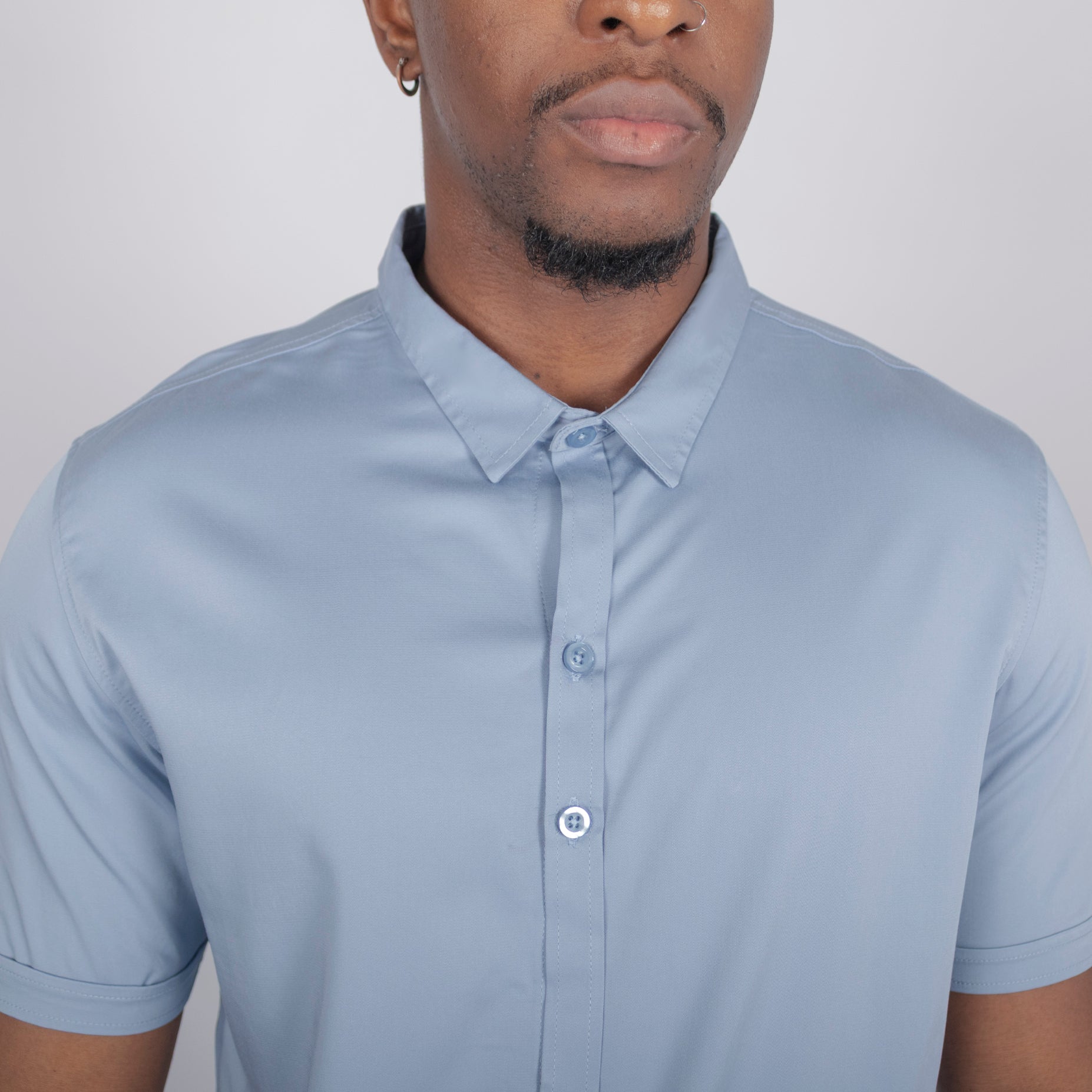 Camisa hombre basica cuello hortencia