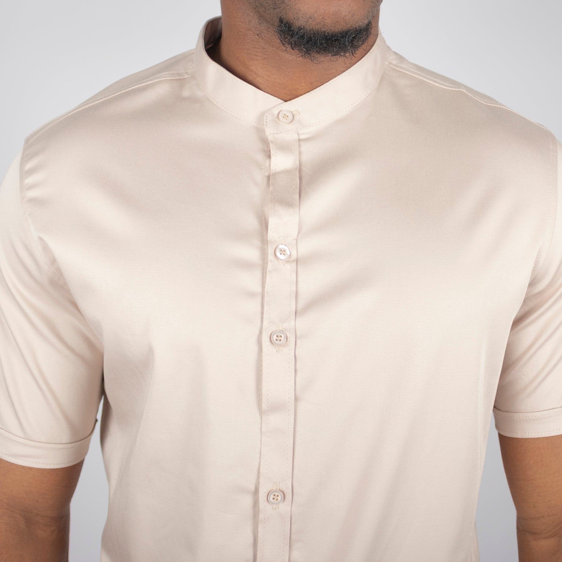 Camisa hombre basica sand