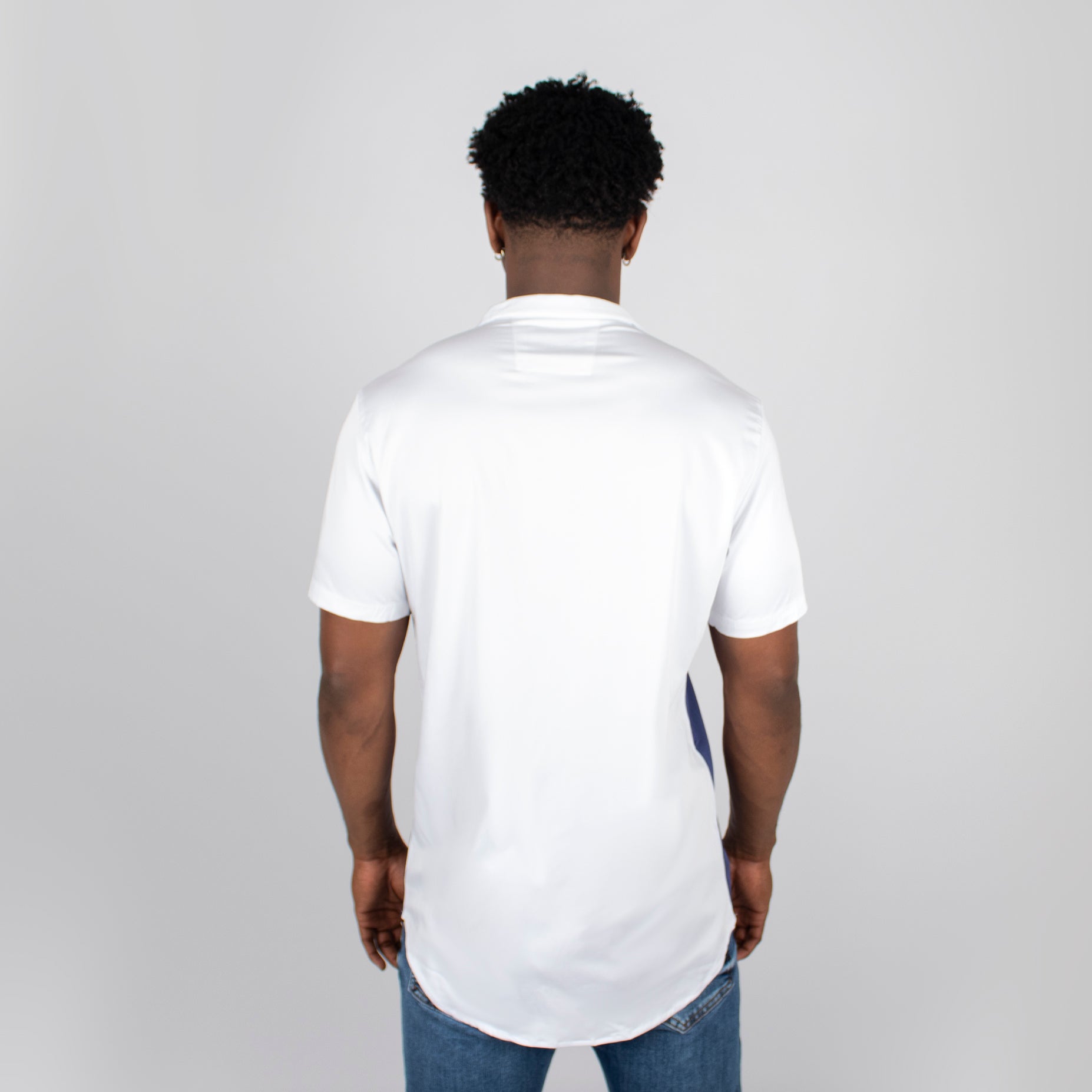 Camisa hombre cortes azul