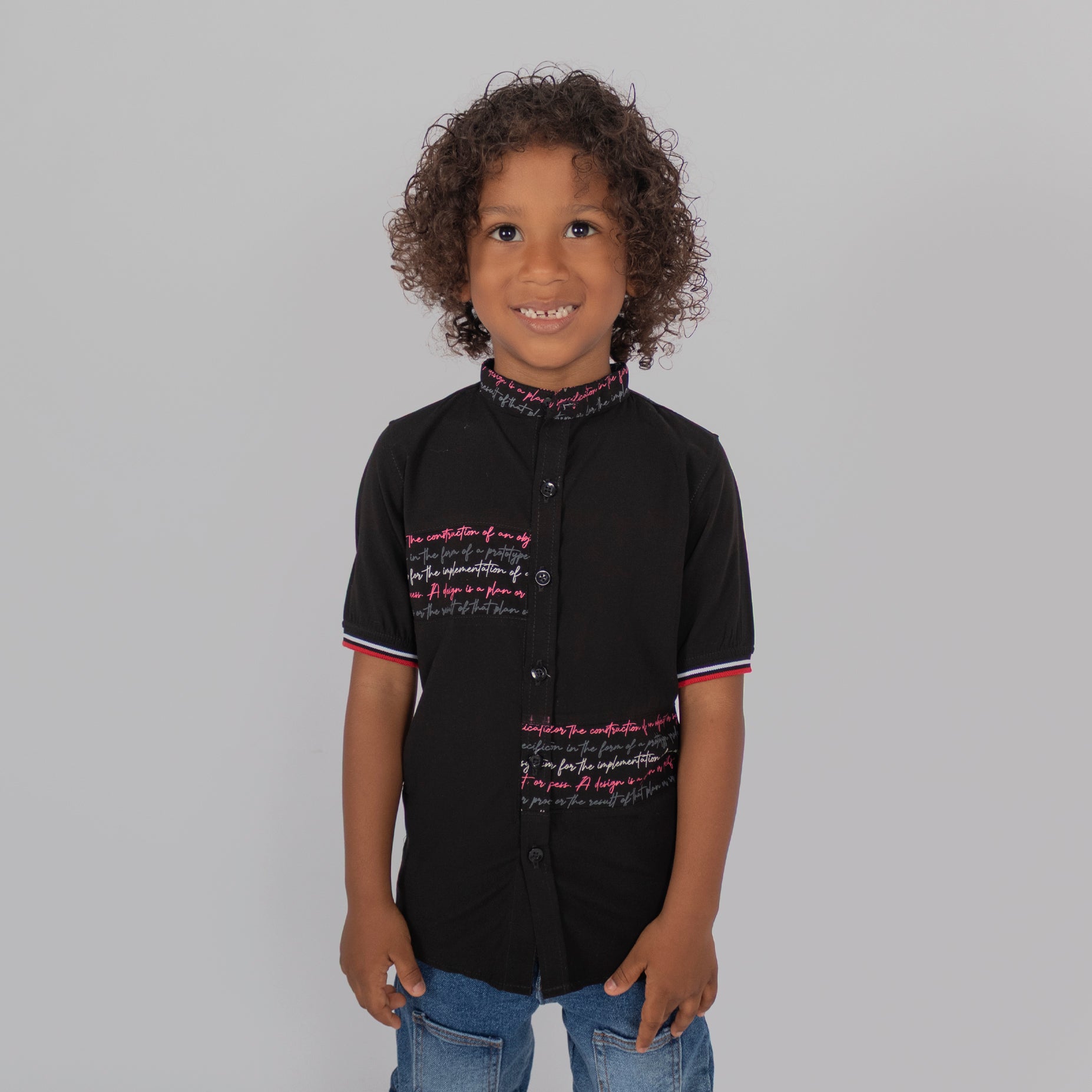 Camisa niño letras