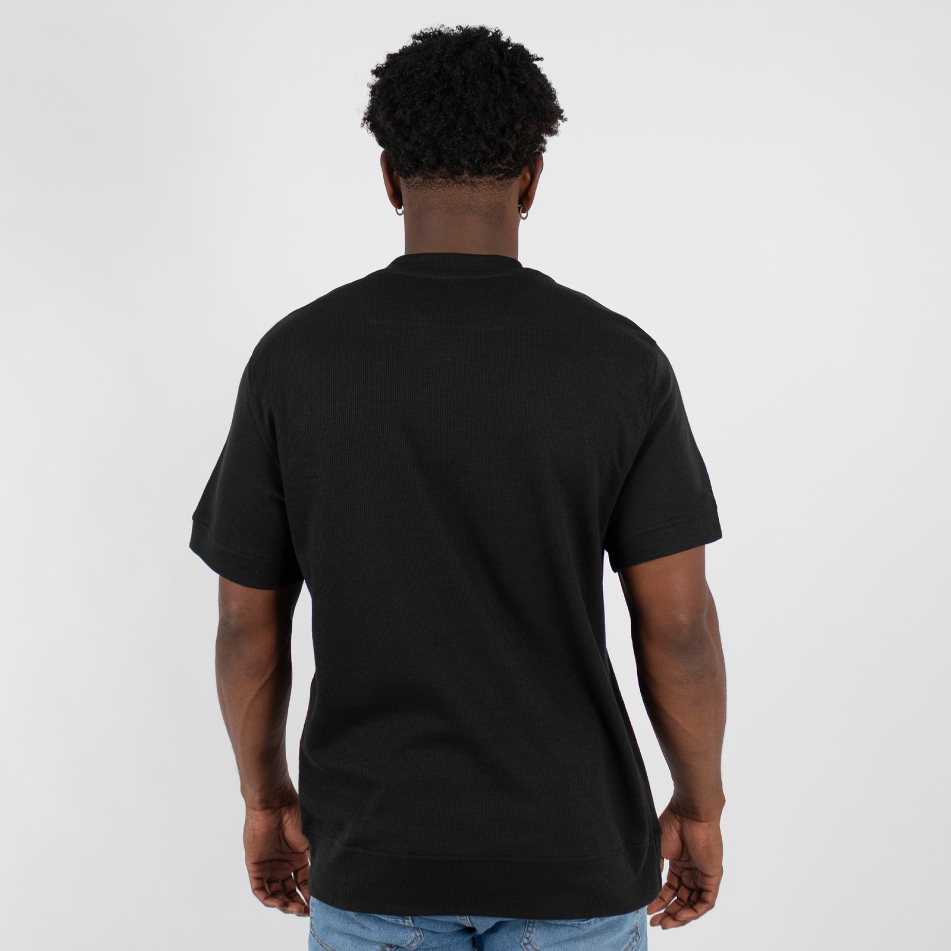 Camiseta hombre textura negra