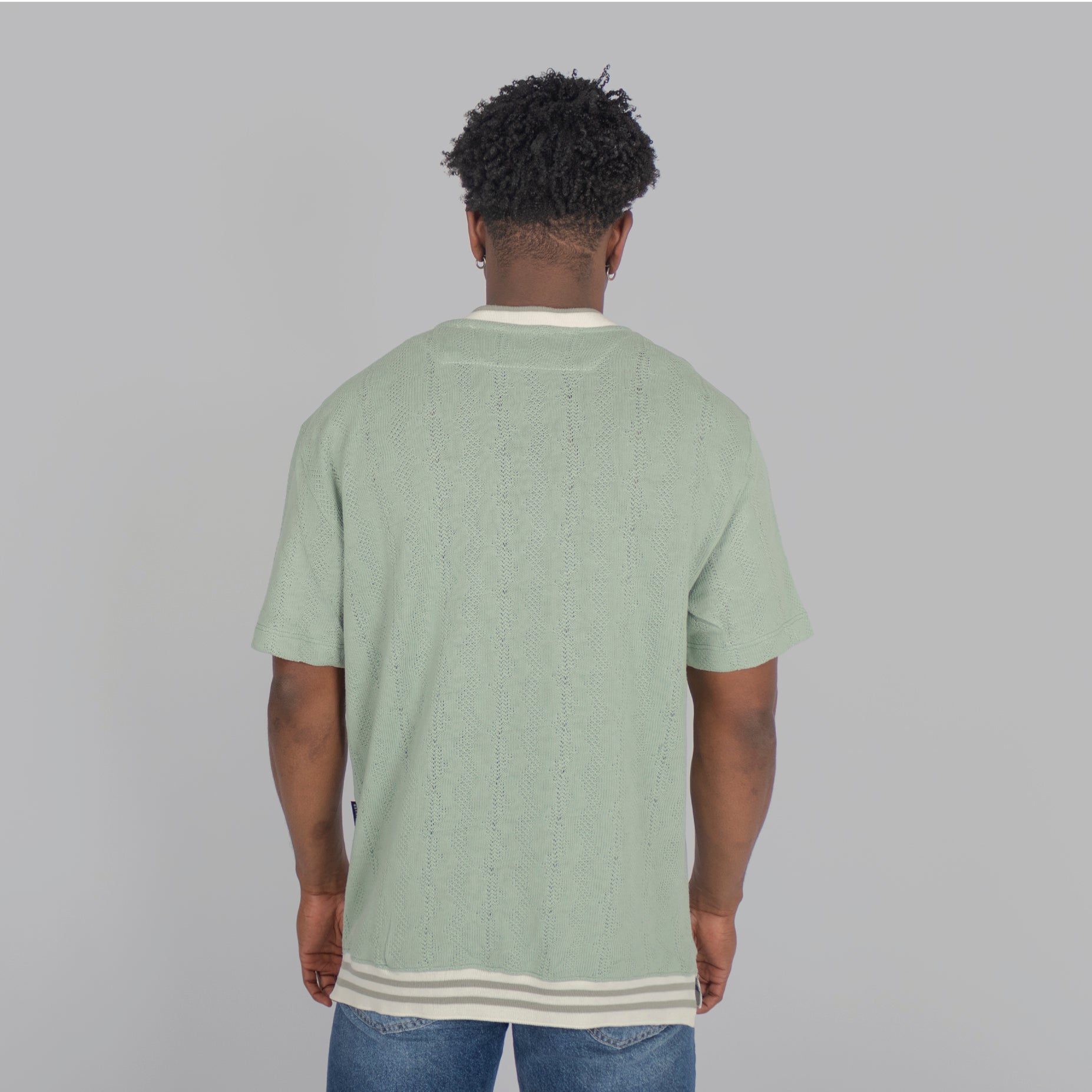 Camiseta hombre textura verde