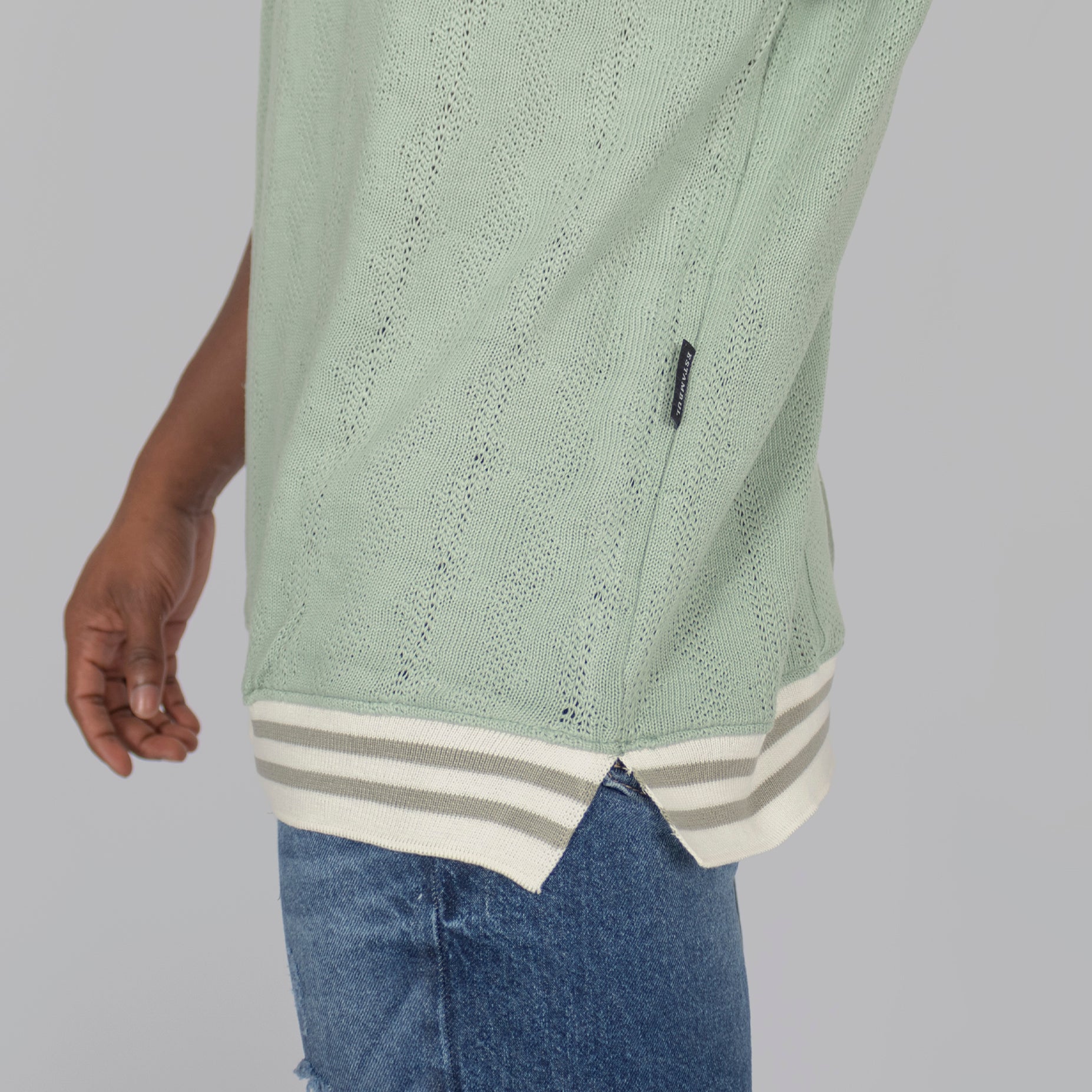 Camiseta hombre textura verde