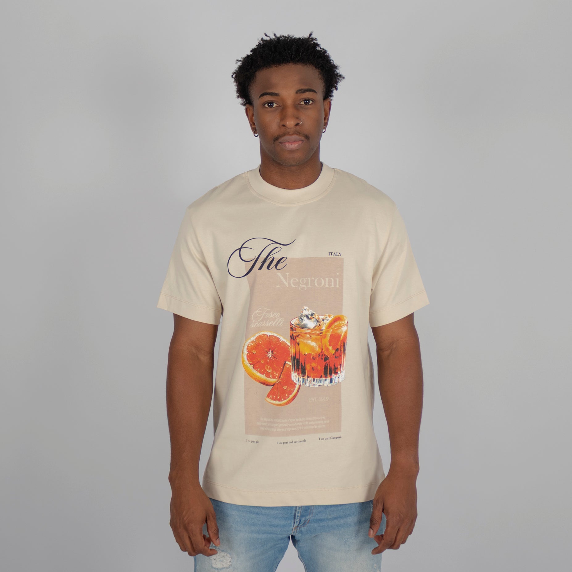 Camiseta regular hombre negroni