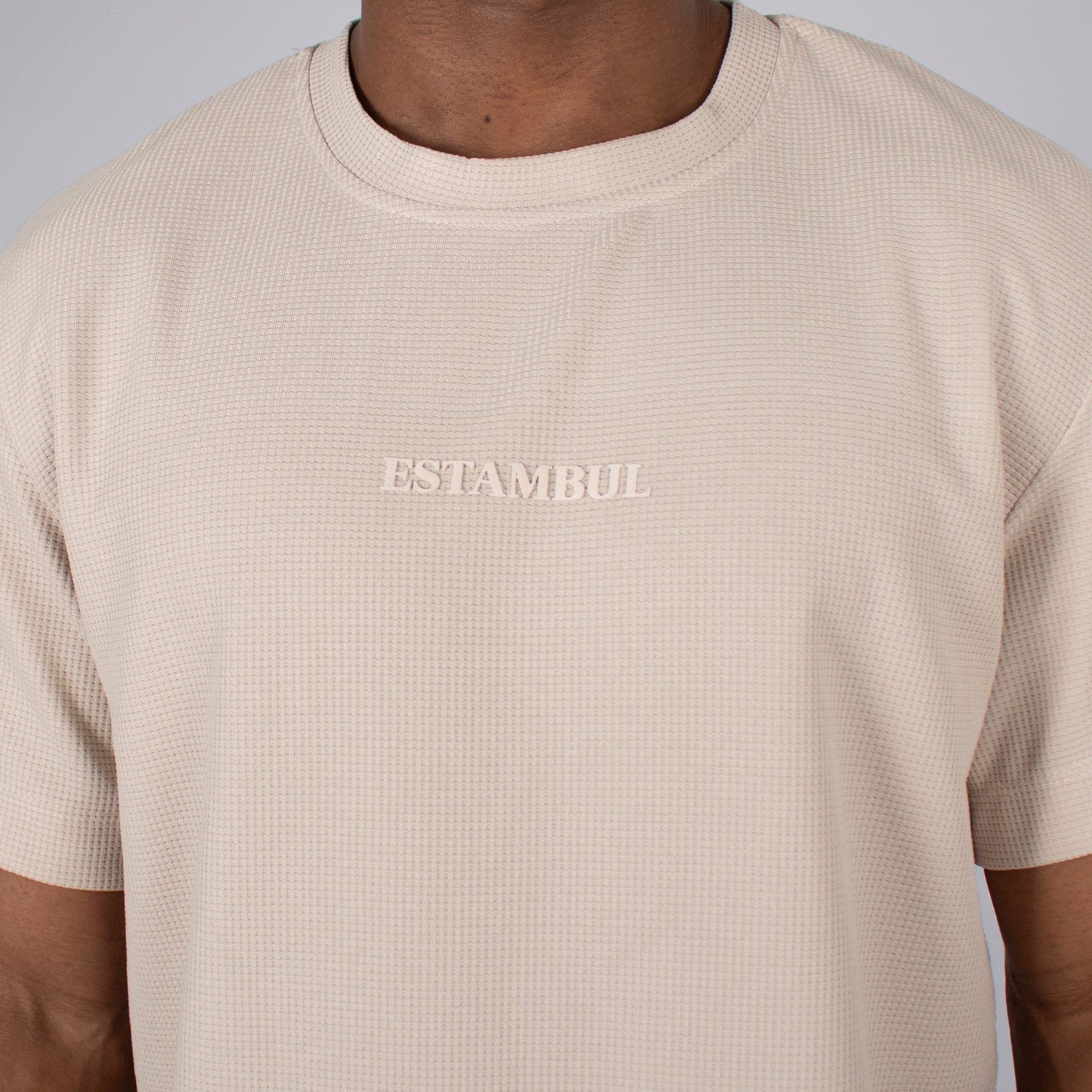 Camiseta hombre textura sand