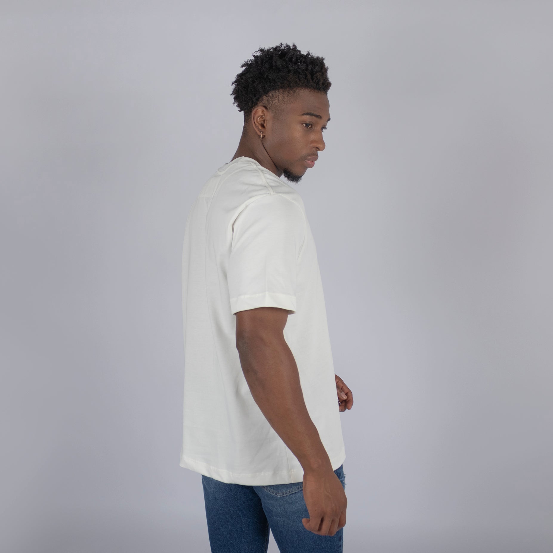 Camiseta hombre basica beige