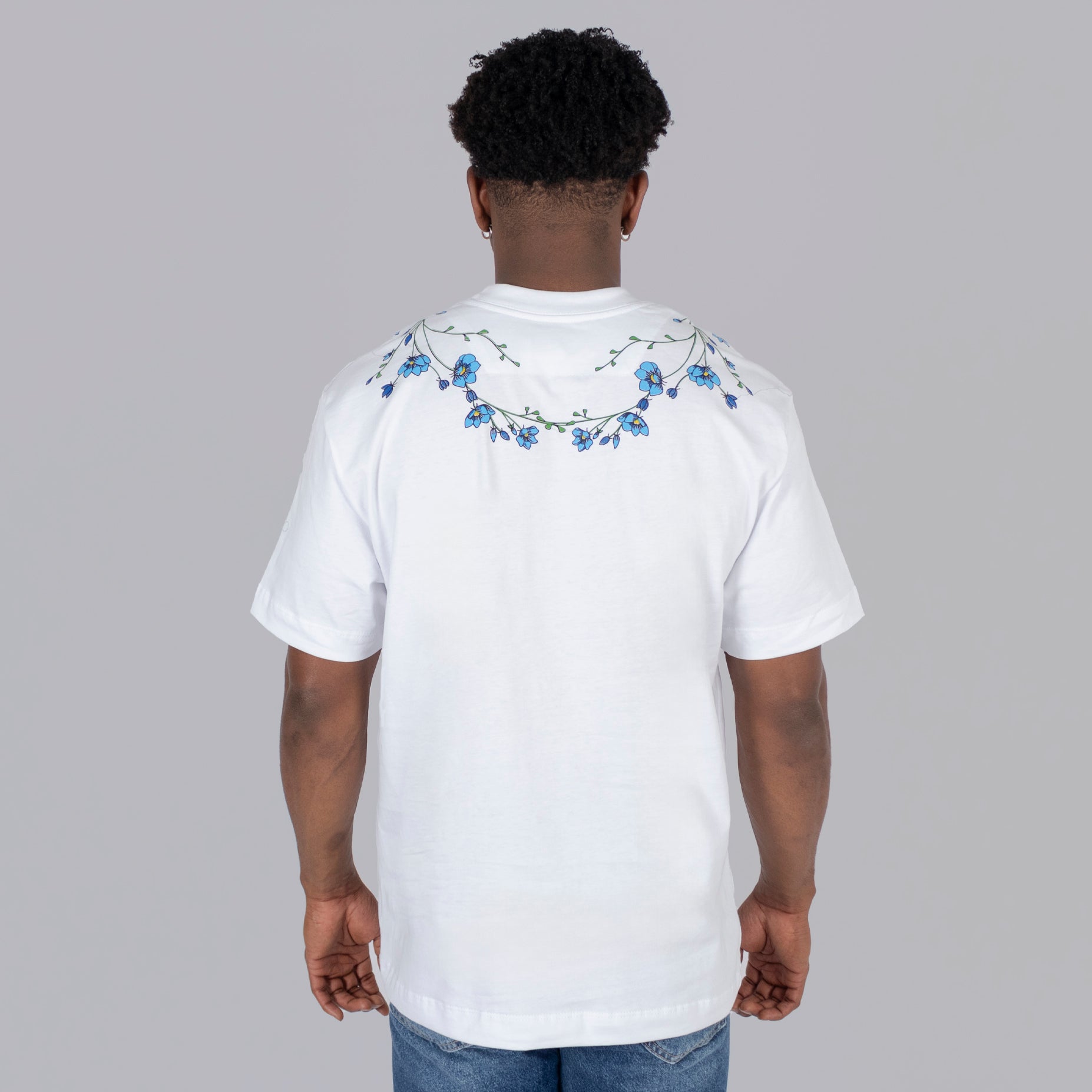 Camiseta hombre flores