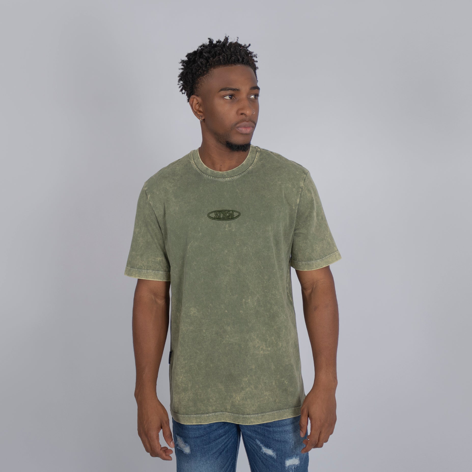 Camiseta hombre verde
