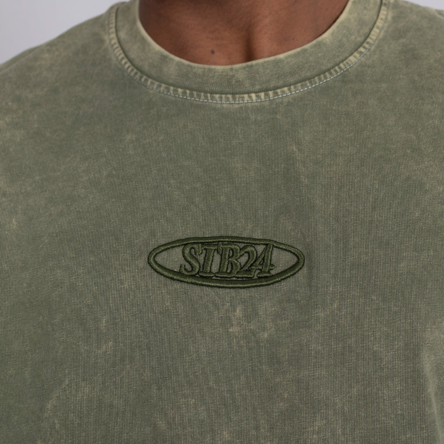 Camiseta hombre verde