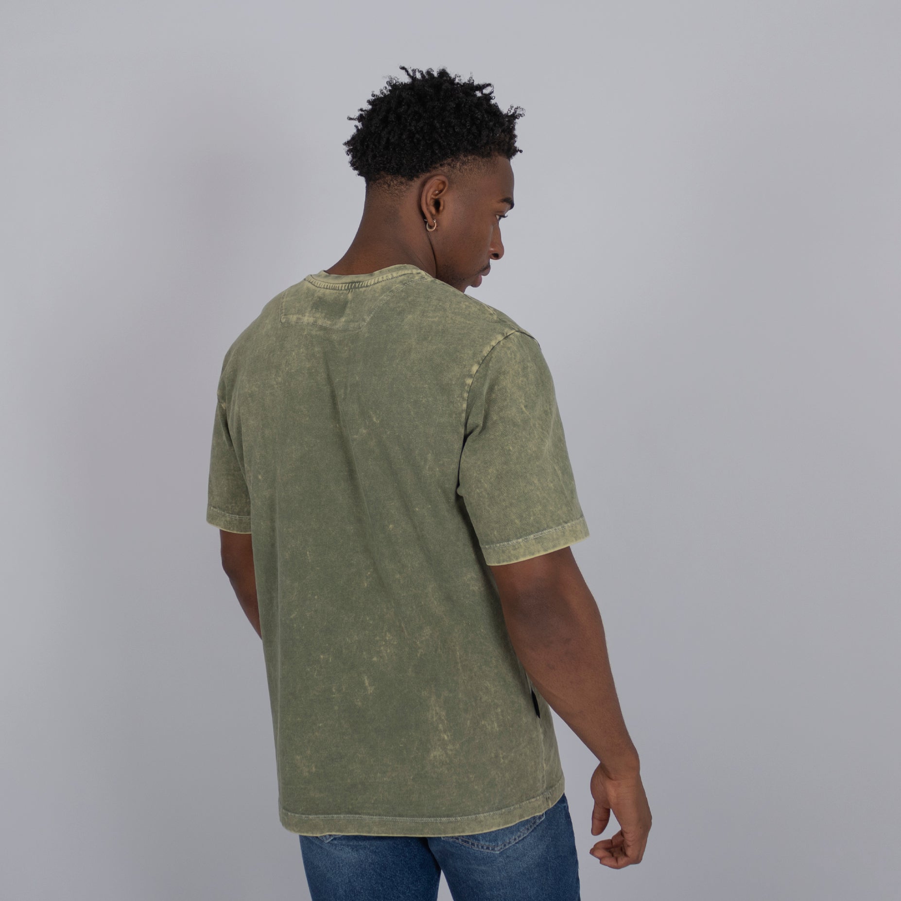 Camiseta hombre verde