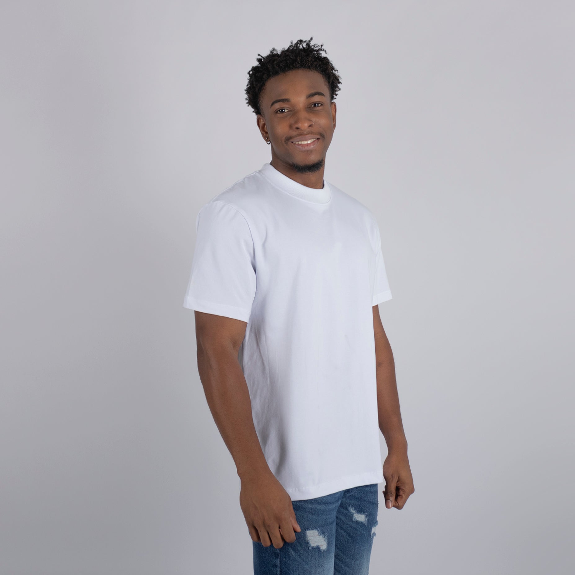 Camiseta hombre basica blanca