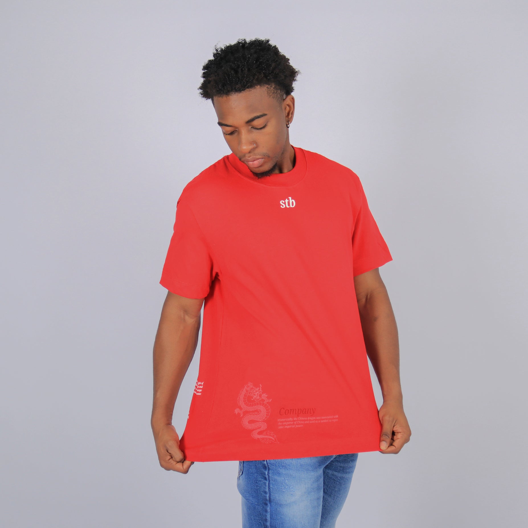 Camiseta hombre stb roja