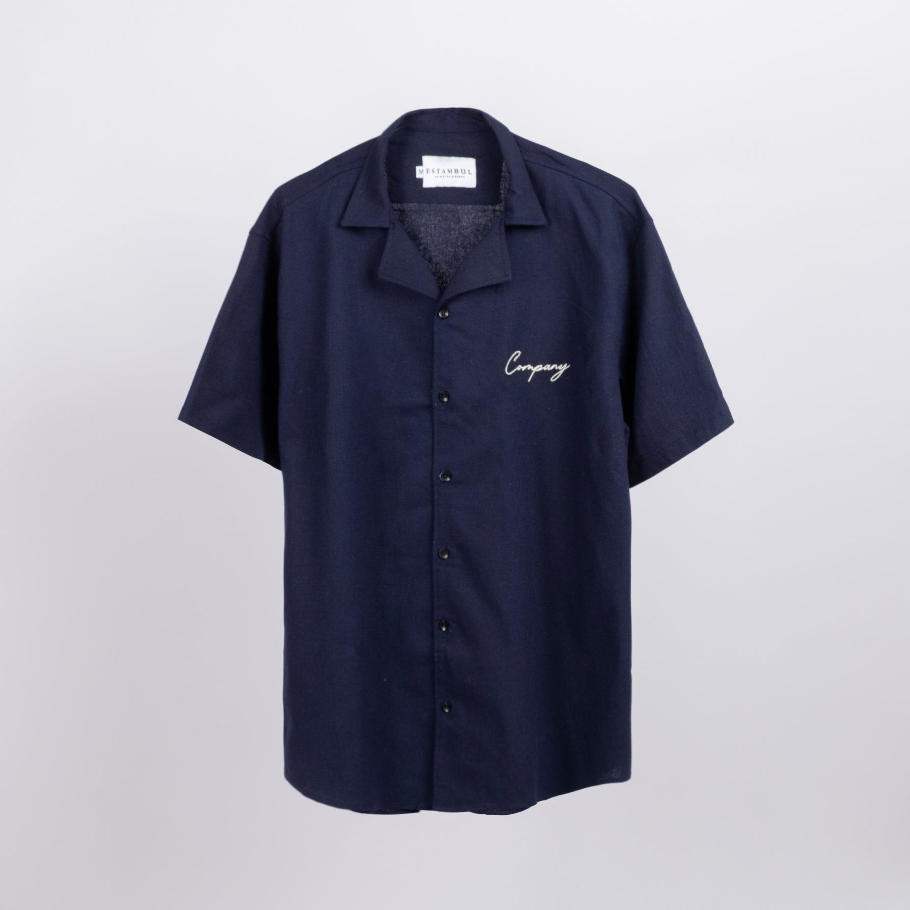 Conjunto hombre azul bordado