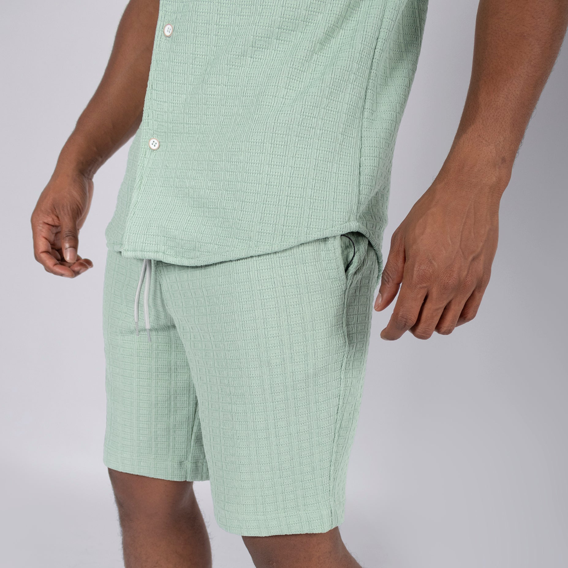 Conjunto hombre textura verde