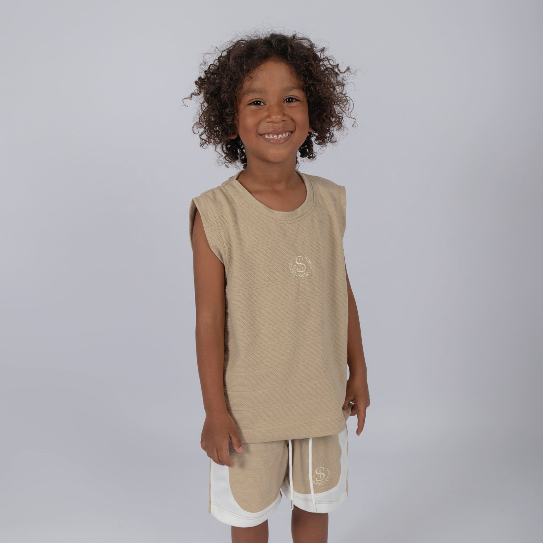 Conjunto niño textura