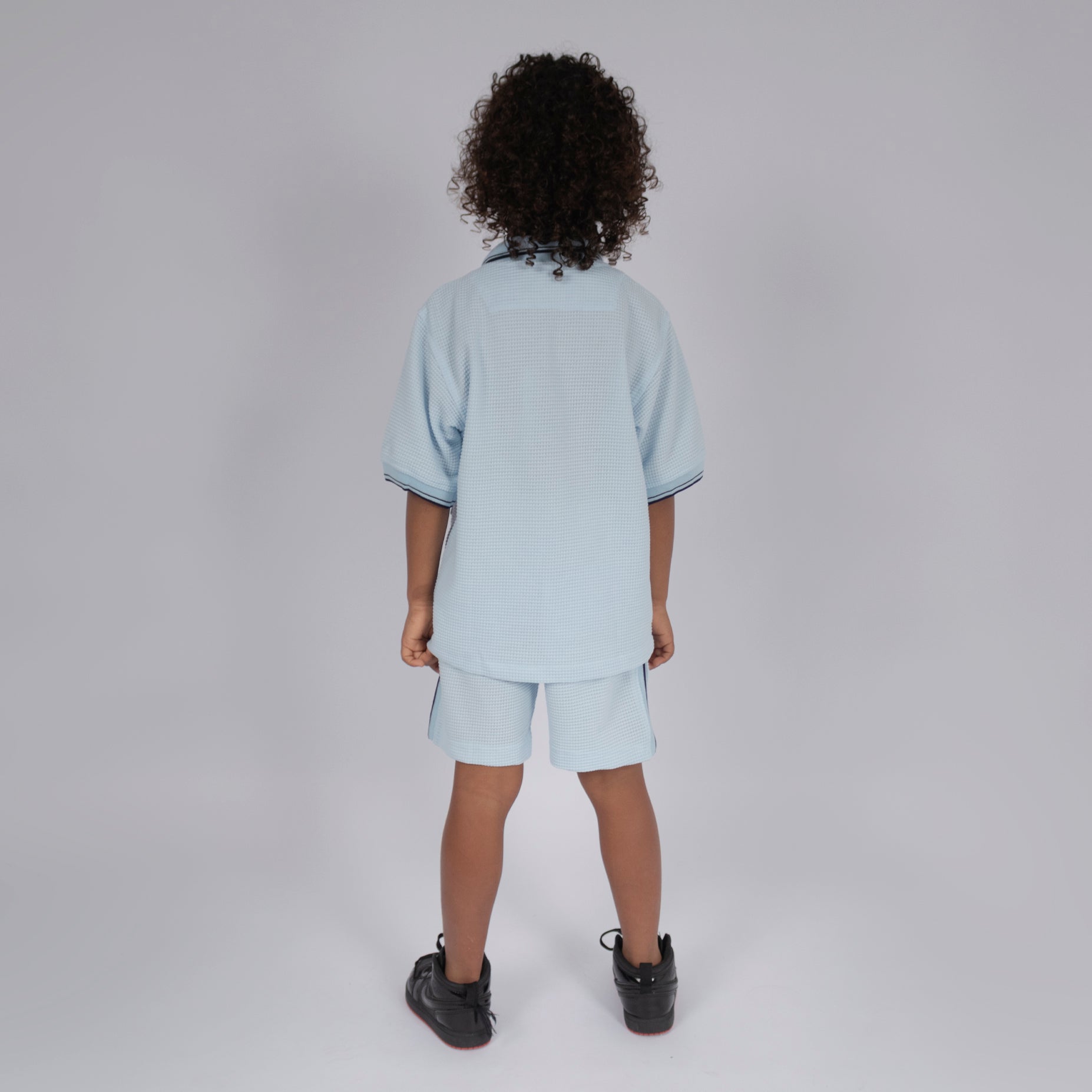 Conjunto niño bolsillo azul